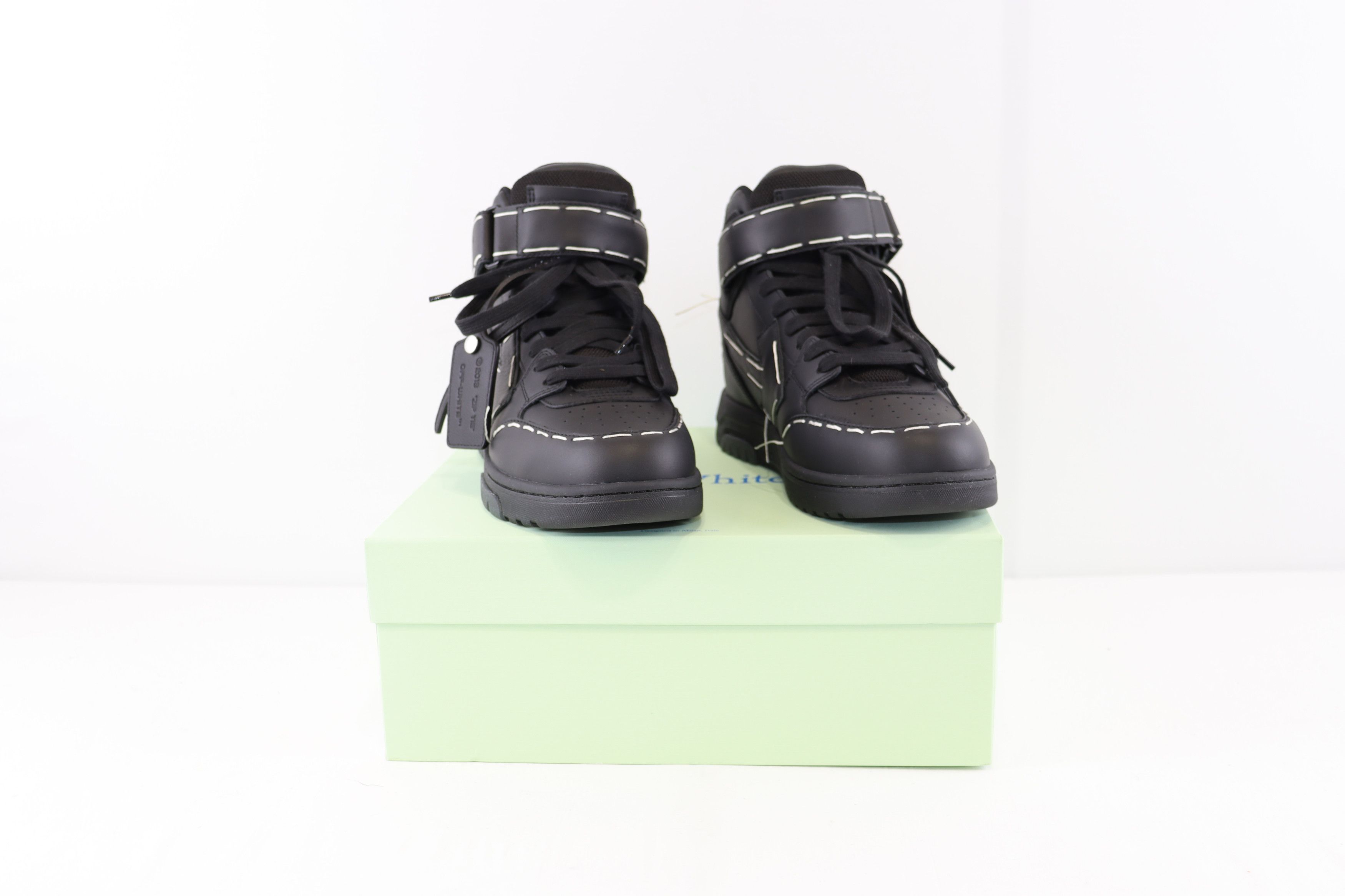 Off-White o1rshd1 OOO Mid Sartorial Stitching Sneakers in Black Size US 10 / EU 43 - 10 Thumbnail