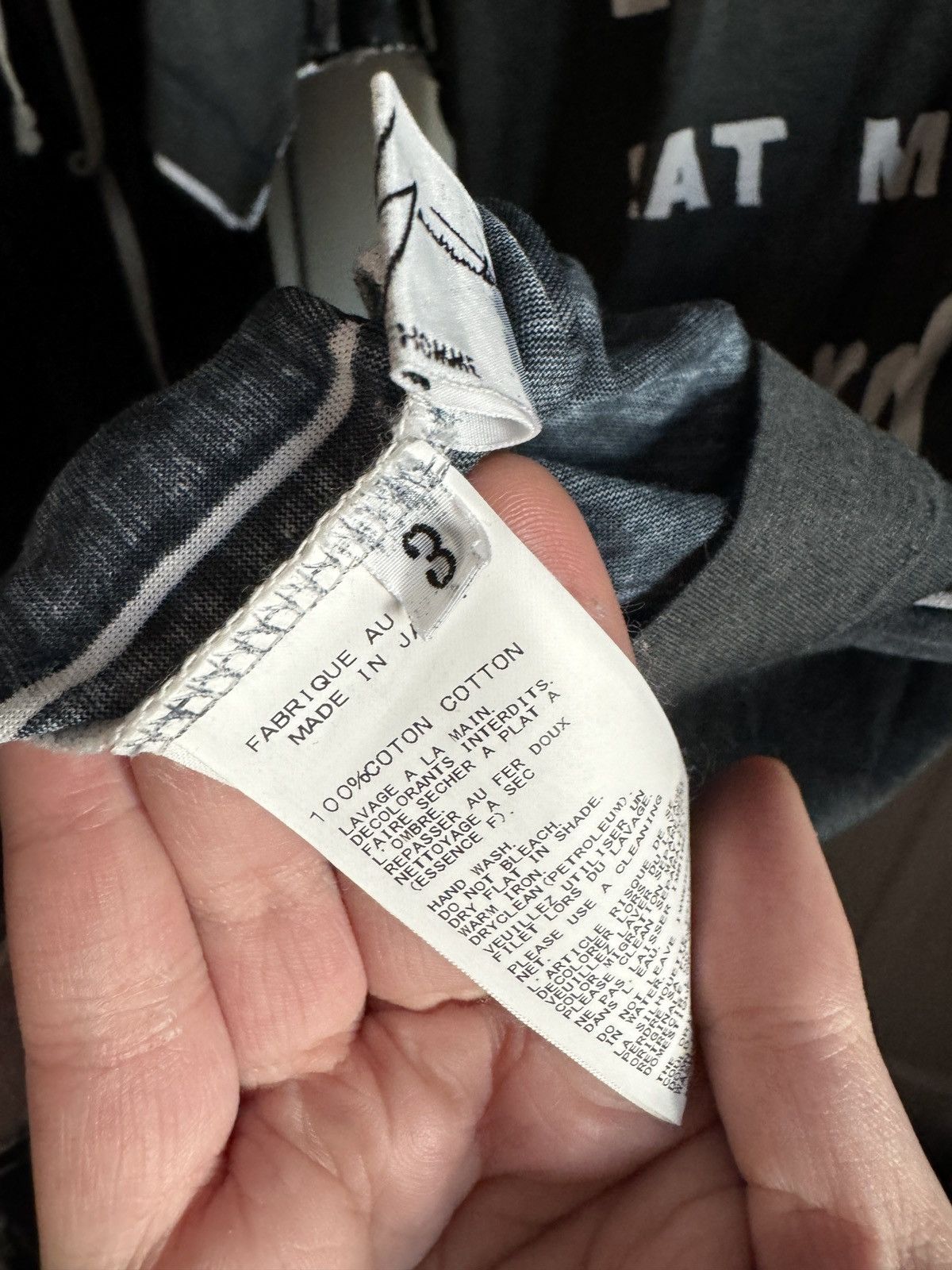 Yohji Yamamoto Yohji Yamamoto eat my ass tee Size US L / EU 52-54 / 3 - 4 Thumbnail