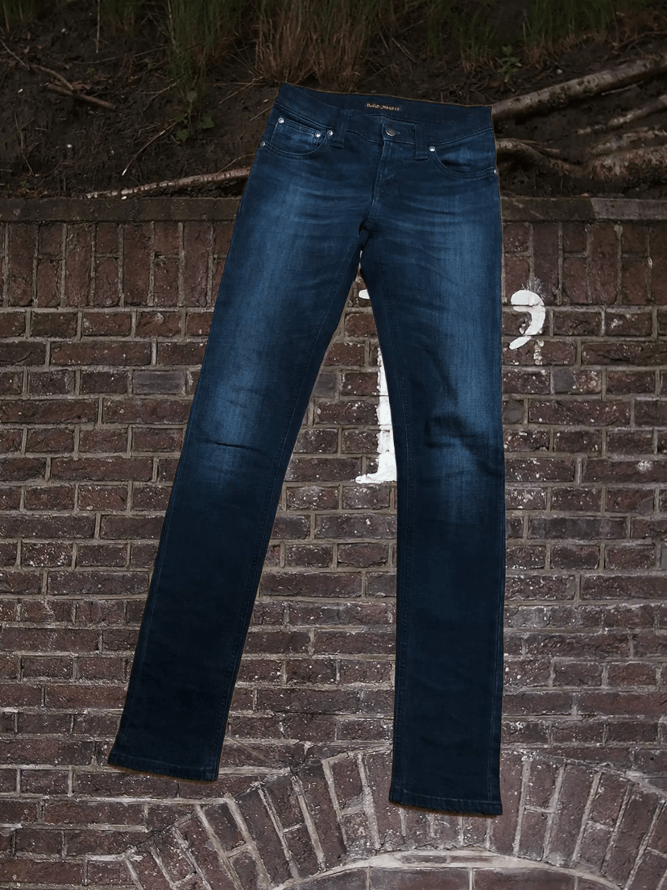 Nudie Jeans NUDIE Slim Fit Skinny Leg Stretch TIGHT LONG JOHN BLACK Size 25" / US 0 / IT 36 - 1 Thumbnail