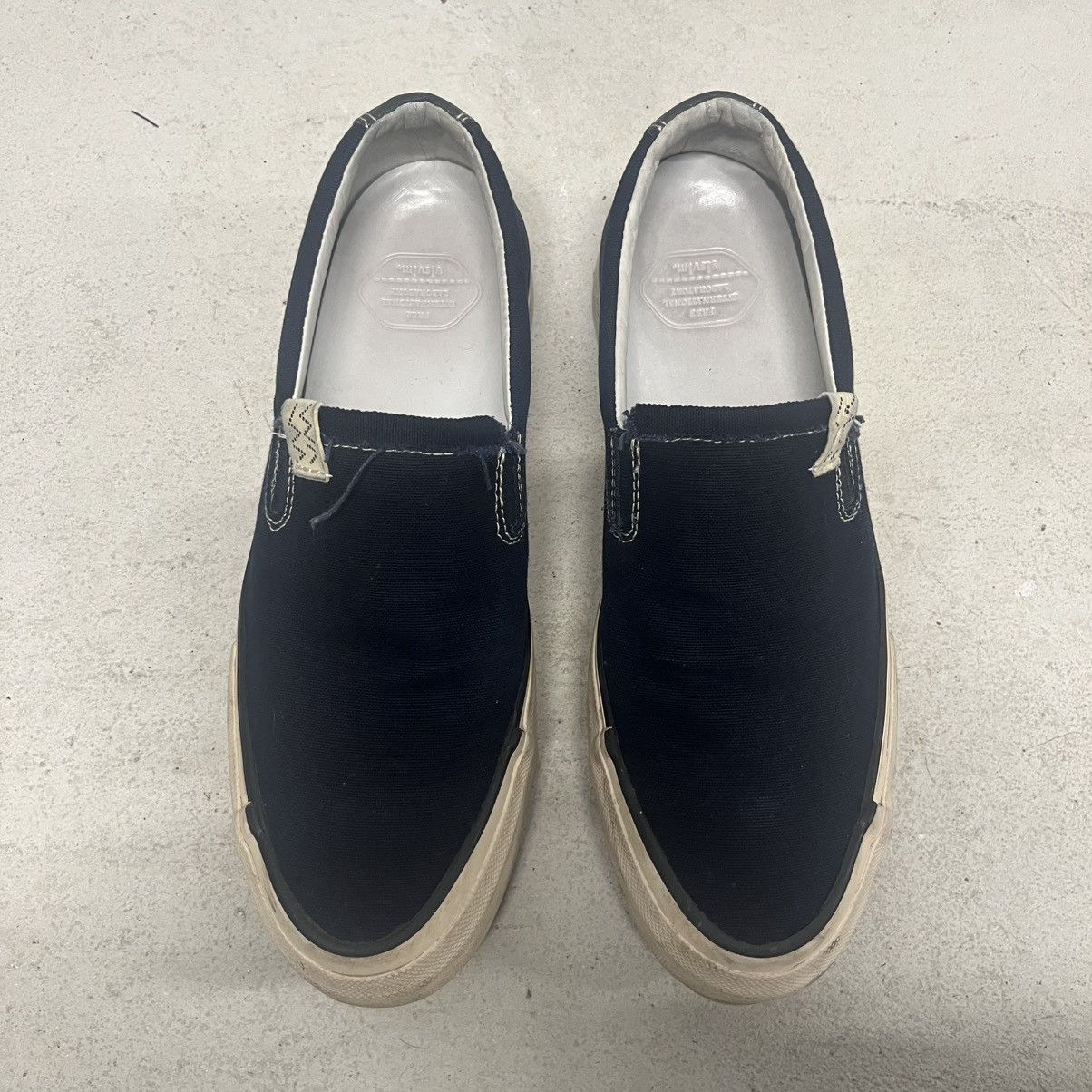 Visvim Skagway Pattern Slip-On Canvas Navy Size US 9 / EU 42 - 4 Thumbnail