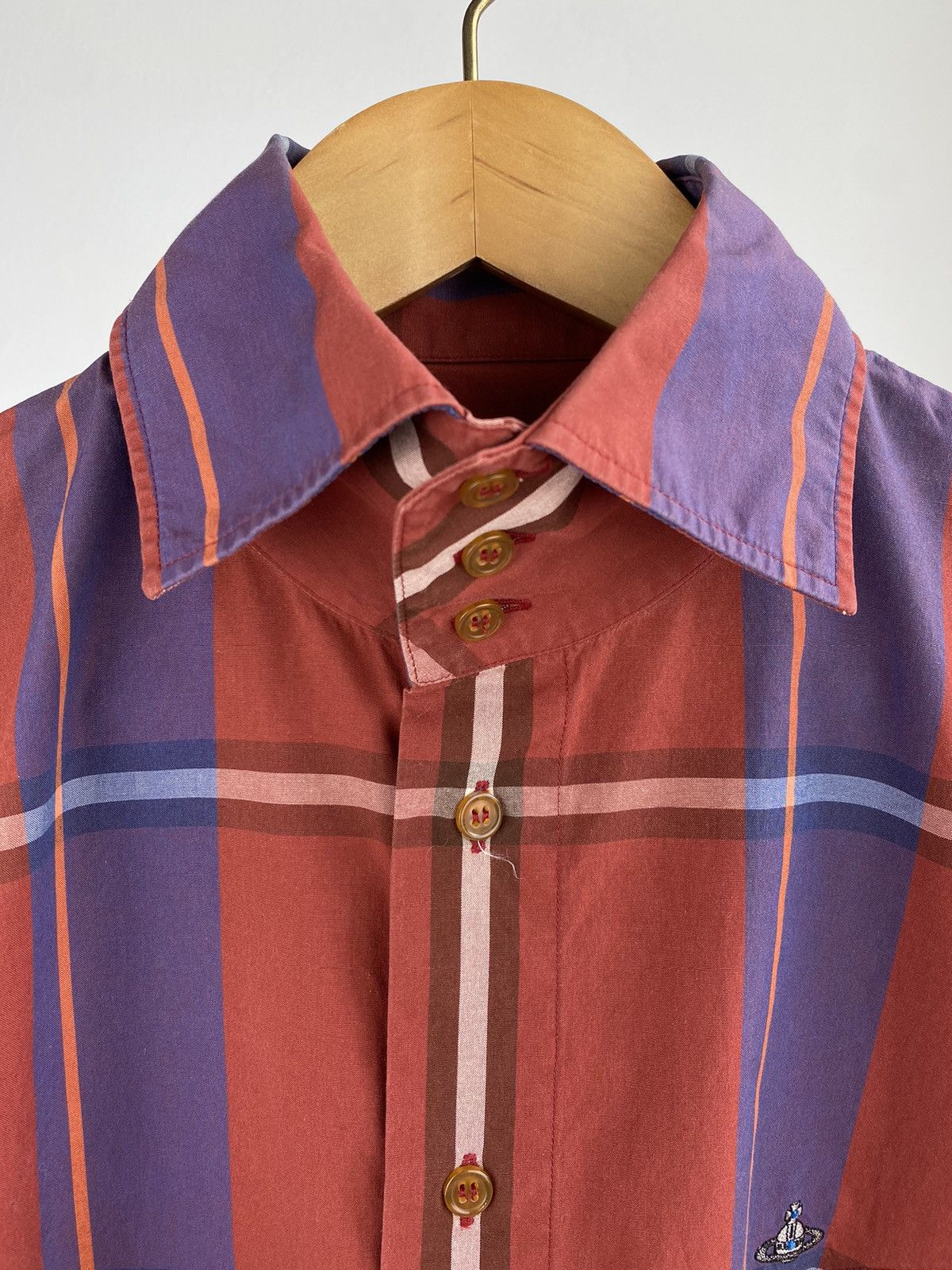 Vivienne Westwood Vivienne Westwood Man Plaid Slimfit Button Up Shirt Size US M / EU 48-50 / 2 - 3 Thumbnail