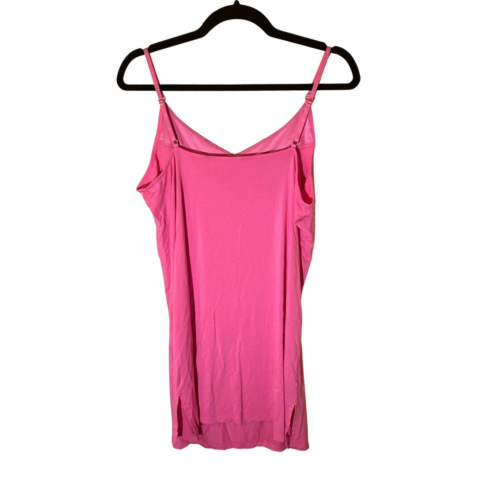 Other Pink Satin Trim Cami Nightgown Large Coquette Size L / US 10 / IT 46 - 2 Thumbnail