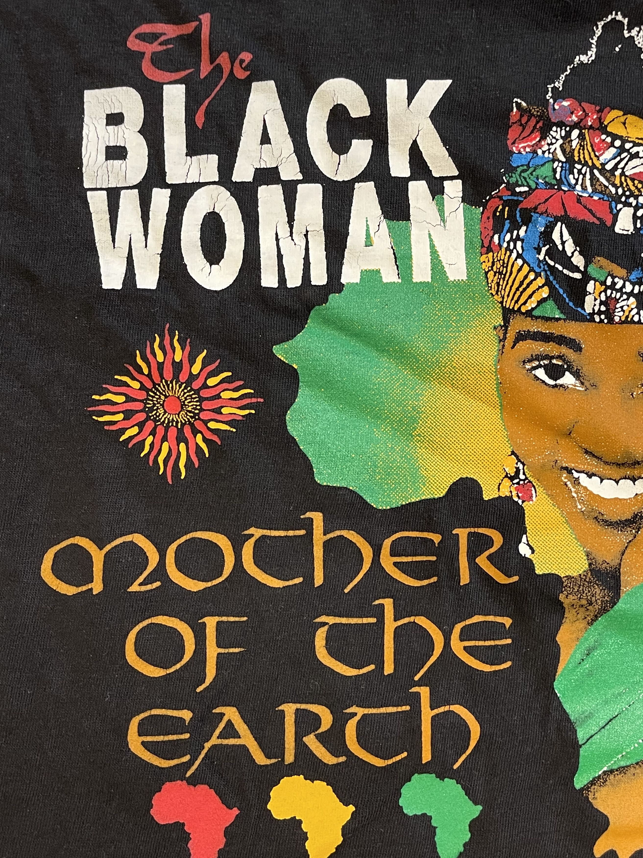 Rap Tees × Vintage 1990's Black Woman Africa Vintage Freaknic Rap T-Shirt Size US L / EU 52-54 / 3 - 6 Thumbnail
