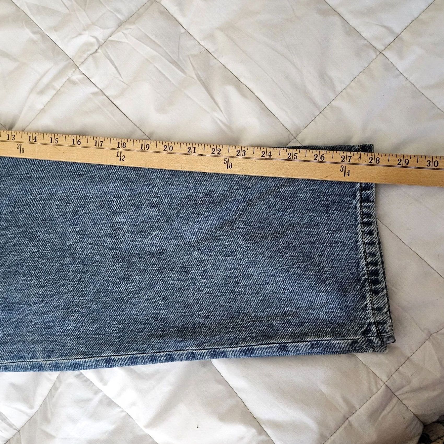 Everlane EVERLANE Jeans 90s Blue Straight Leg Button Fly Men Sz 32 - Denim Cotton Regular Pocket 5-Pocket Model Levi's 501 Vintage: No Size US 32 / EU 48 - 5 Thumbnail