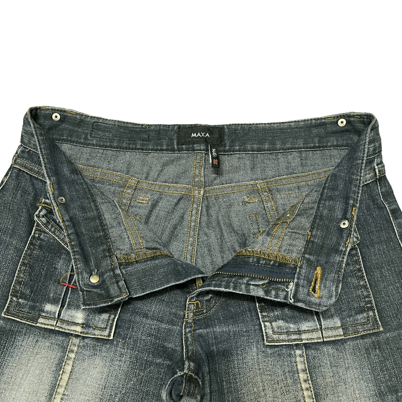 Japanese Brand Vintage Maxa Low Rise Flared Jeans Ifsixwasnine Lgb Style Size US 32 / EU 48 - 9 Thumbnail