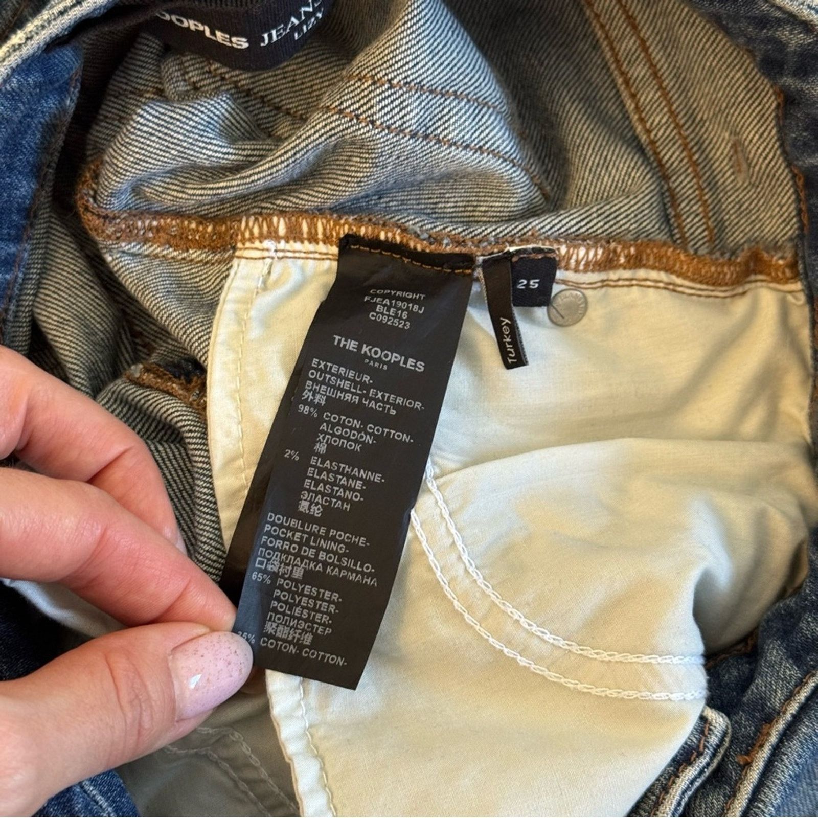 The Kooples The Kooples Jeans, Size 25, High Rise, Blue Size 24" / US 00 / IT 34 - 5 Thumbnail