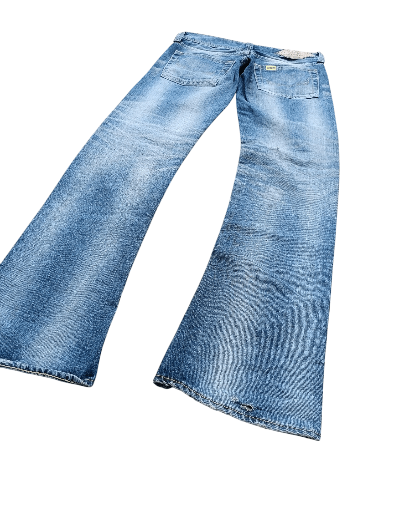 Hysteric Glamour × Japanese Brand × Vintage Vintage Rusty Wash Whiskers Rodeo Crowns Flared Jeans Size US 31 - 6 Thumbnail