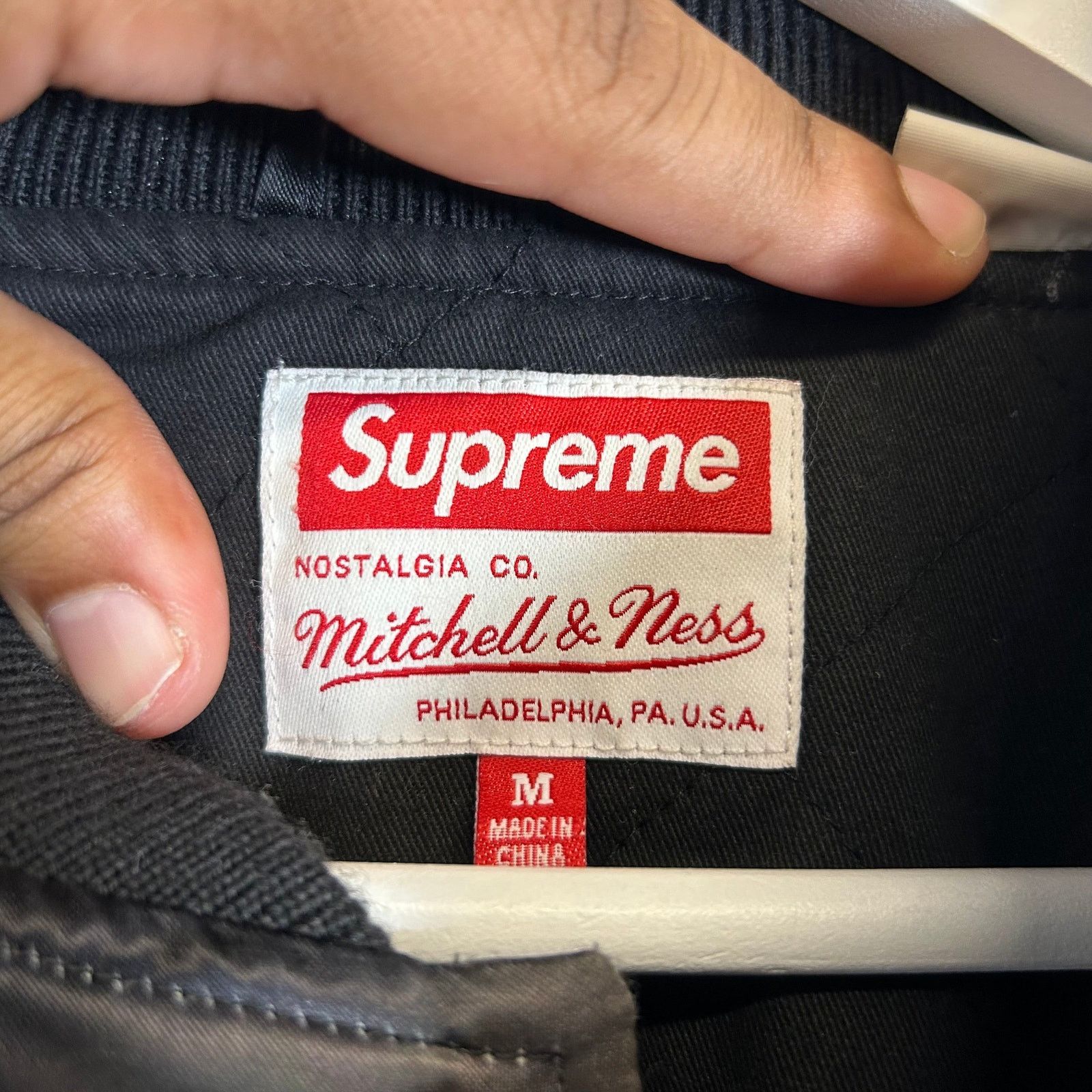 Mitchell & Ness × Supreme Supreme x Mitchell & Ness Stadium Satin Varsity Jacket Size US M / EU 48-50 / 2 - 3 Thumbnail