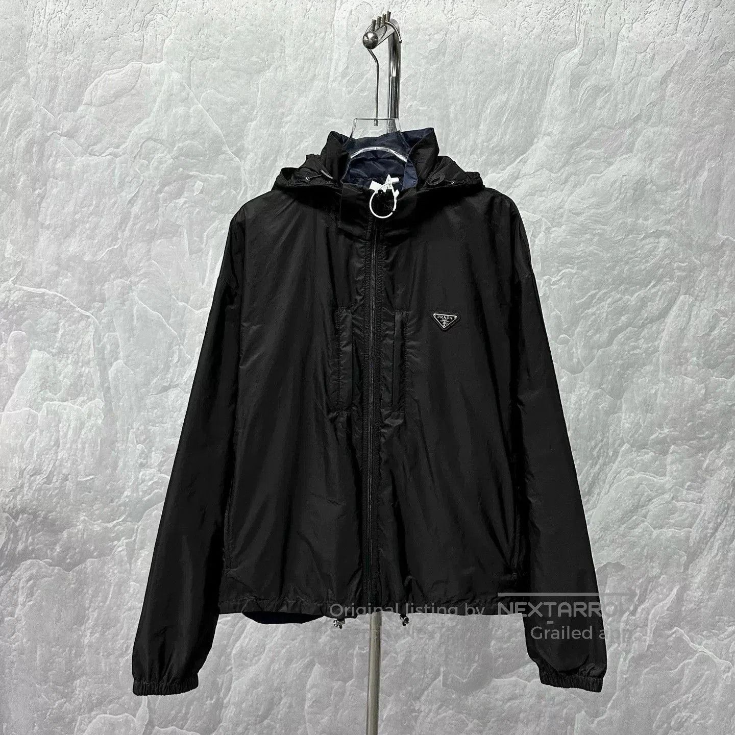 Prada black hooded zip jacket by Prada. Size US XL / EU 56 / 4 - 1 Thumbnail