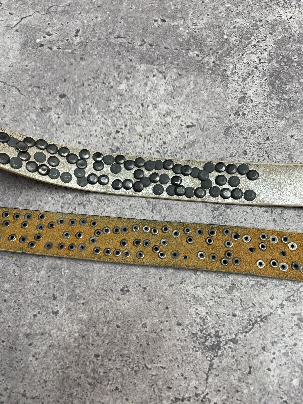 Hysteric Glamour Vintage Belt Y2K Rhinestones Punk Leather Belts size 32/34 Size 32 - 10 Thumbnail