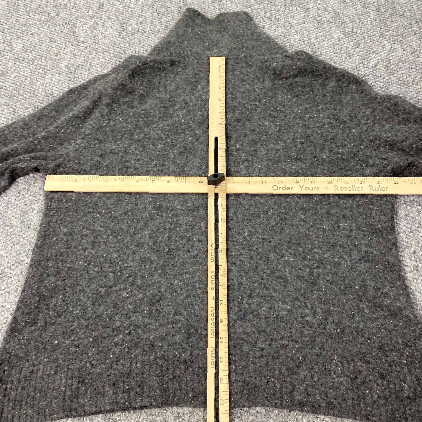 J.Crew J Crew Sweater Womens Large Gray Shawl Collar Donegal Knit Merino Wool Boxy Size L / US 10 / IT 46 - 6 Thumbnail