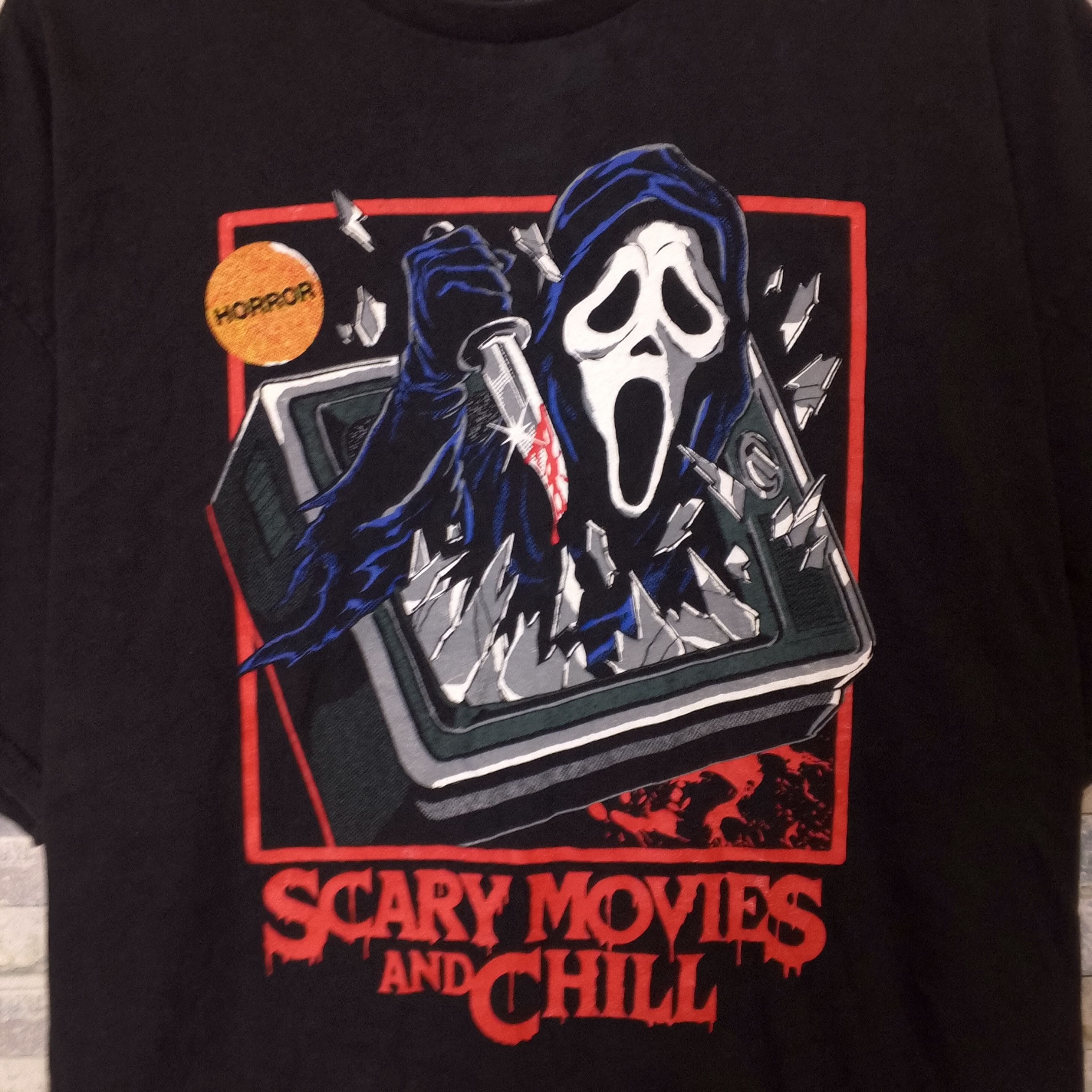 Expert Horror Ghost Face Scary Movies And Chill Tee Size US XXL / EU 58 / 5 - 3 Thumbnail