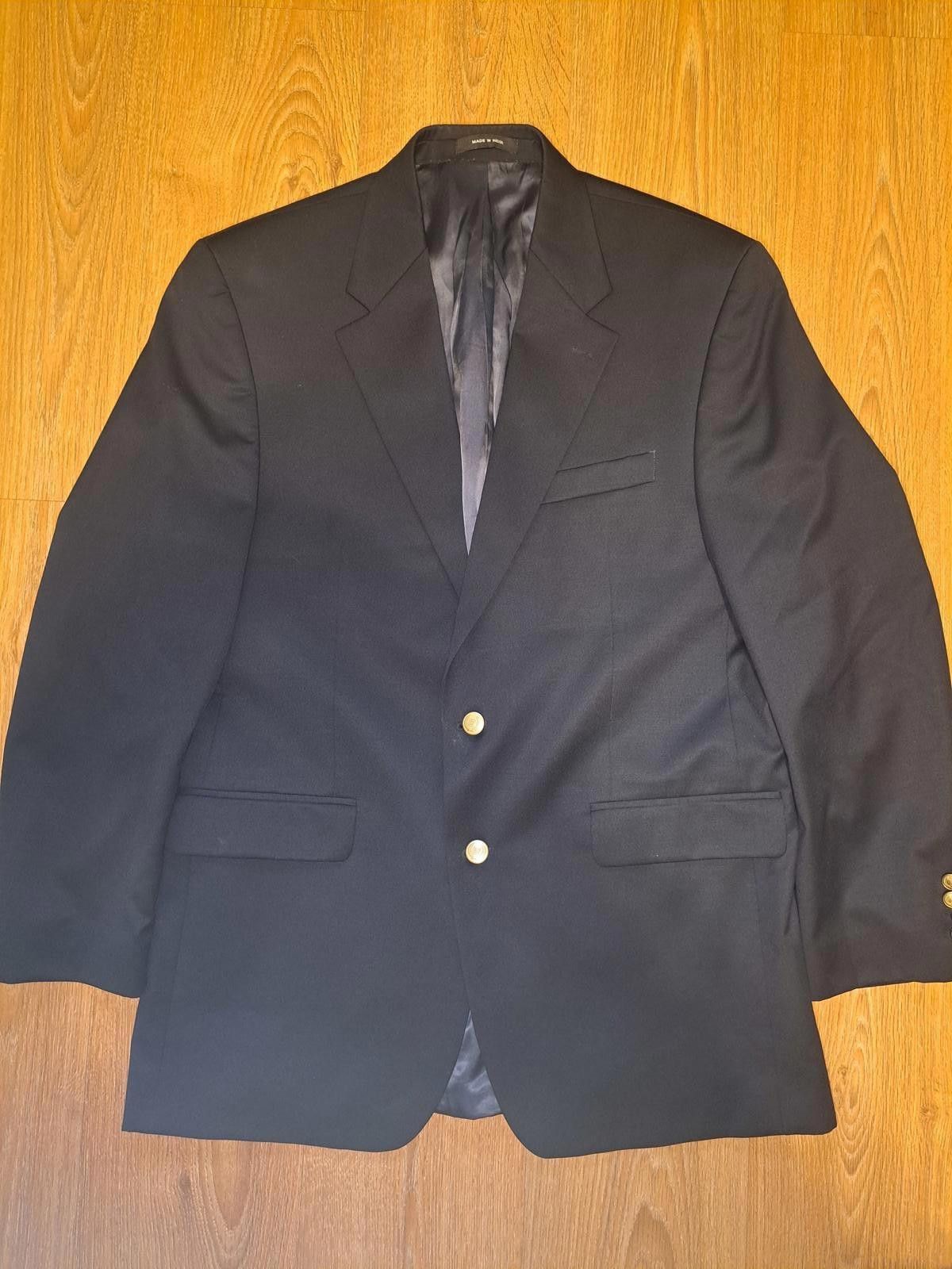 Polo Ralph Lauren Ralph Lauren Blazer Mens 42L Navy Blue Gold Buttons Wool Size 42L - 1 Thumbnail