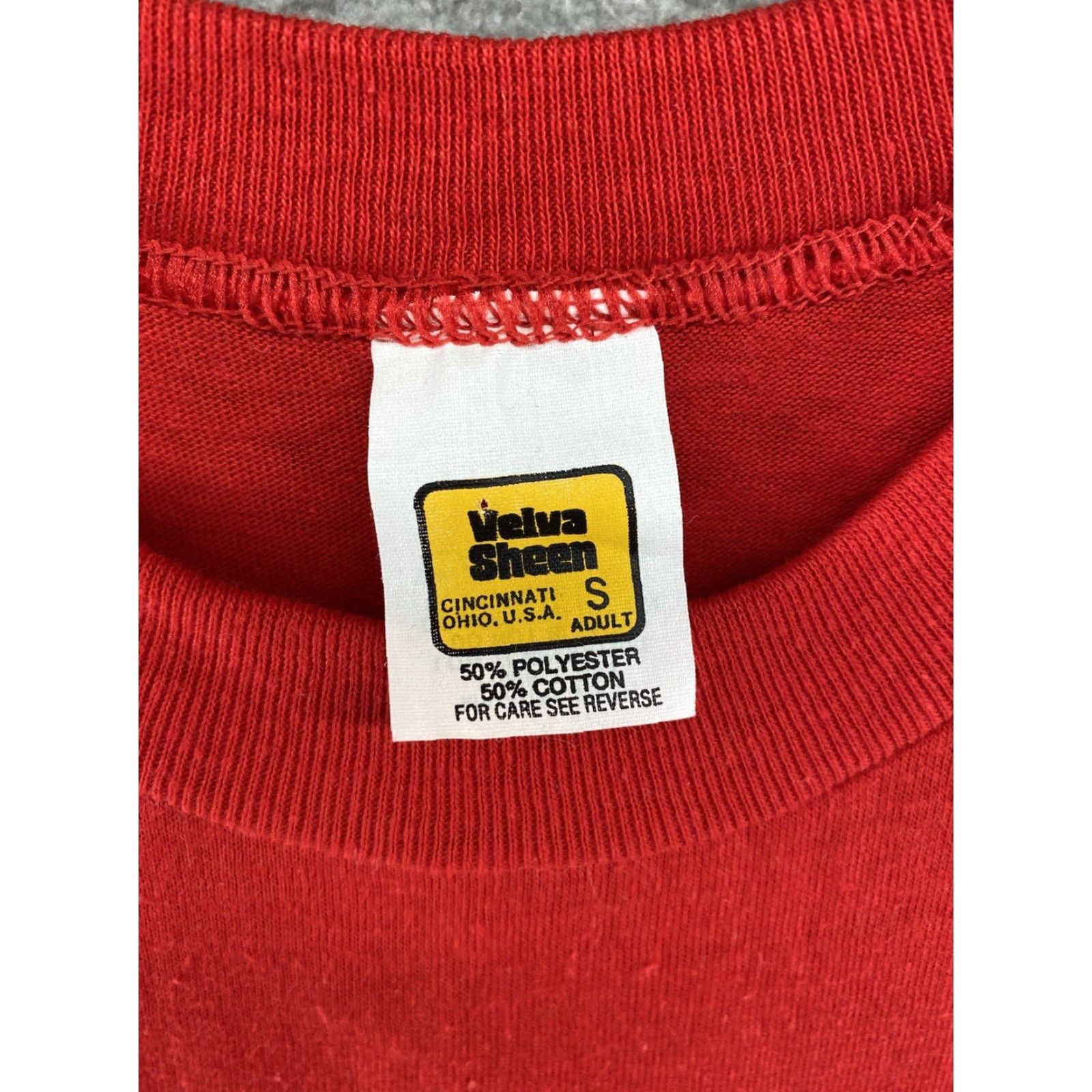 Velva Sheen Vintage 70’s Rose Hulman College Single Stitch Velva Sheen T Shirt Size S Red Adults Size US S / EU 44-46 / 1 - 3 Thumbnail