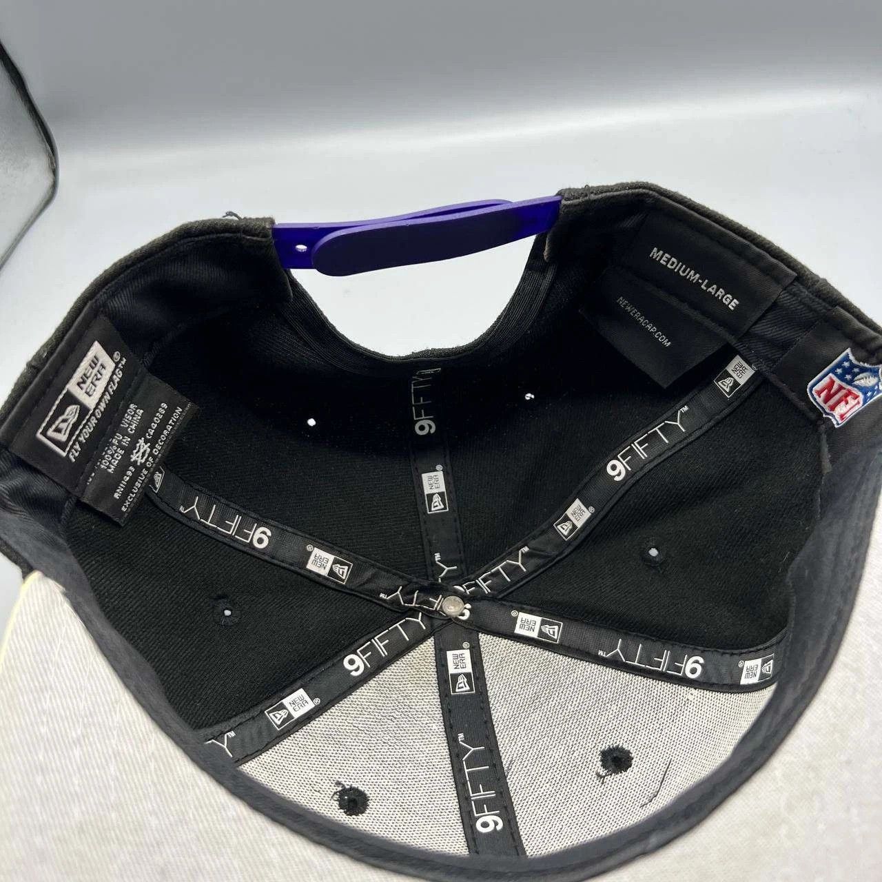 New Era Baltimore Ravens Hat Men 9Fifty New Era NFL Fitted Cap M-L Size ONE SIZE - 4 Thumbnail