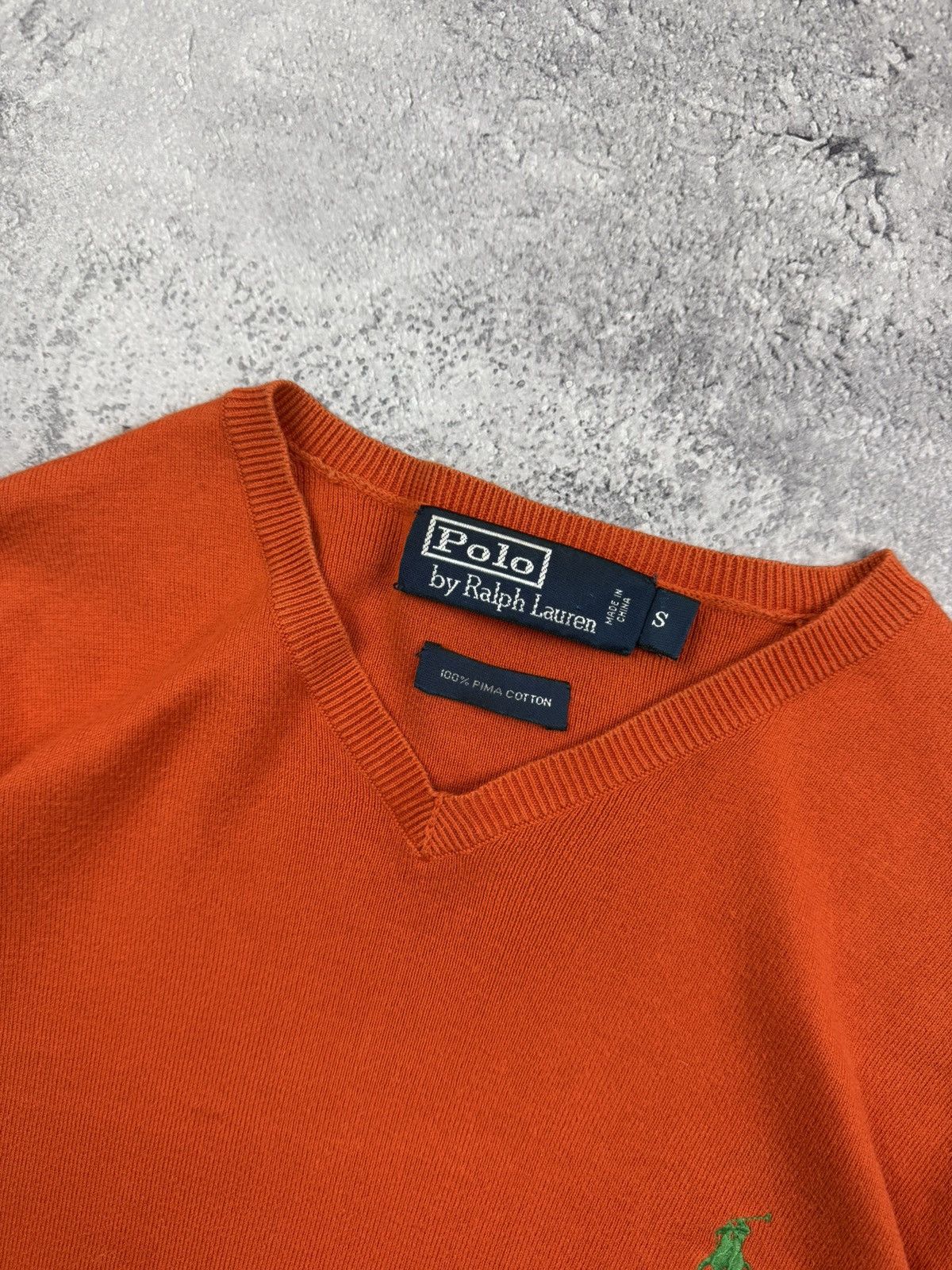Polo Ralph Lauren Vintage Polo Ralph Lauren Orange Sweater Size US S / EU 44-46 / 1 - 9 Thumbnail