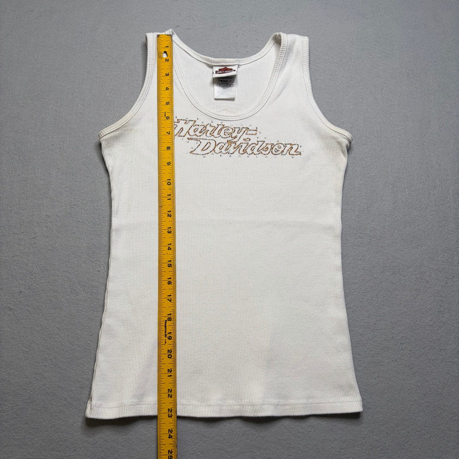 Harley Davidson Harley Davidson Women XL White Ribbed Tank Top Abilene Texas Size XL / US 12-14 / IT 48-50 - 4 Thumbnail
