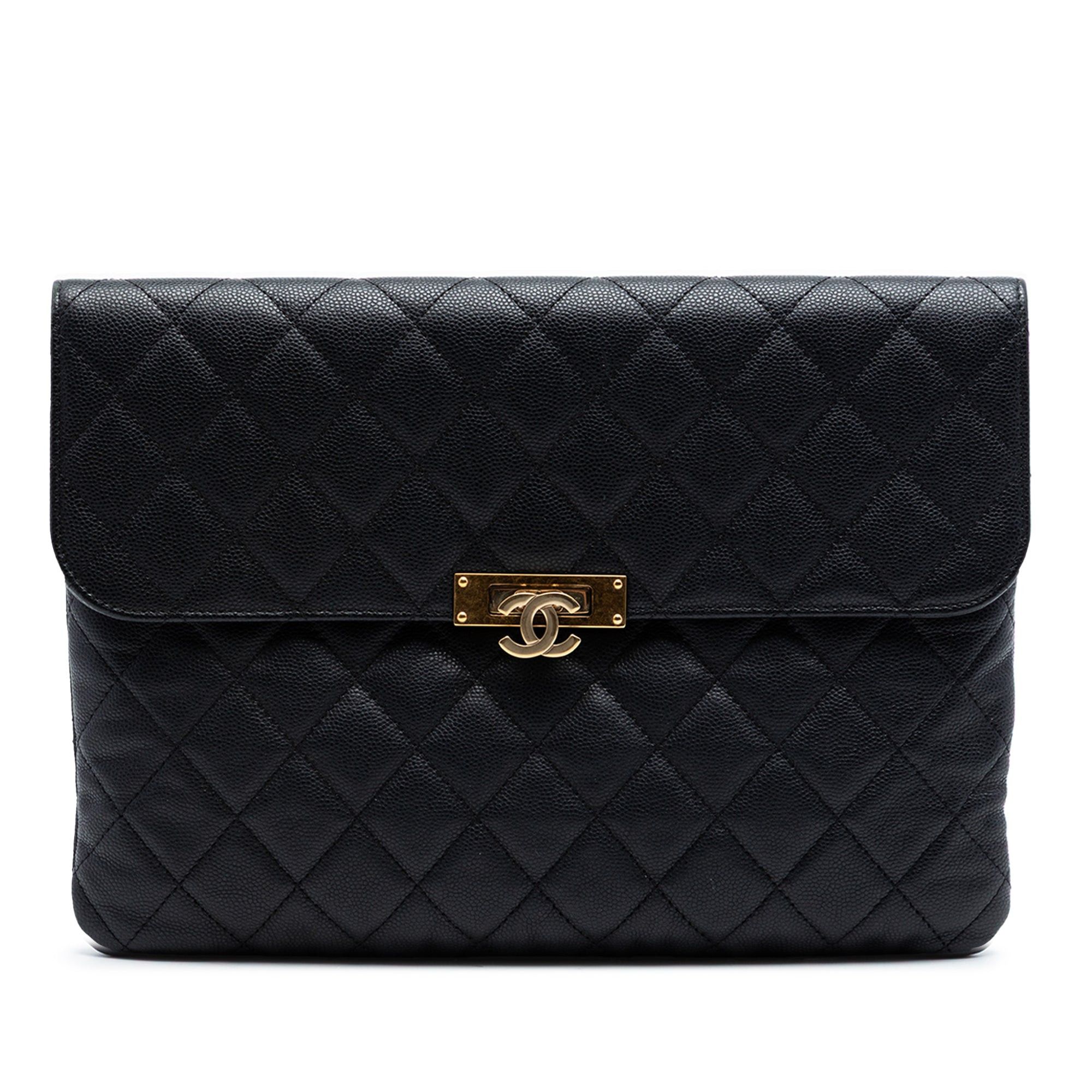 Chanel Medium Quilted Caviar Golden Class O Case Clutch Size ONE SIZE - 1 Thumbnail
