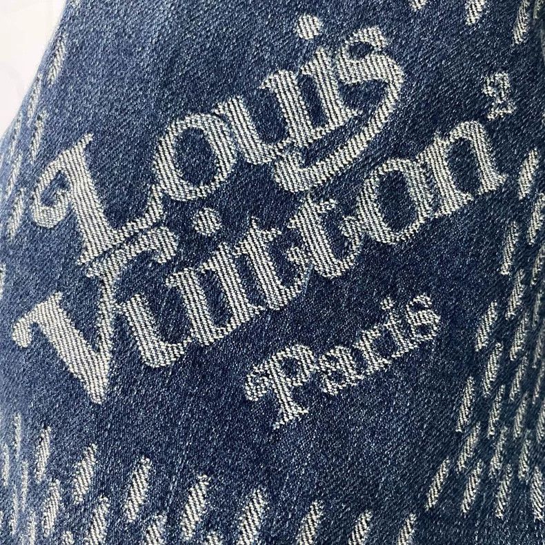 Louis Vuitton Louis Vuitton Blue jacket with full logo jacket 2501-Nextar Size US L / EU 52-54 / 3 - 5 Thumbnail