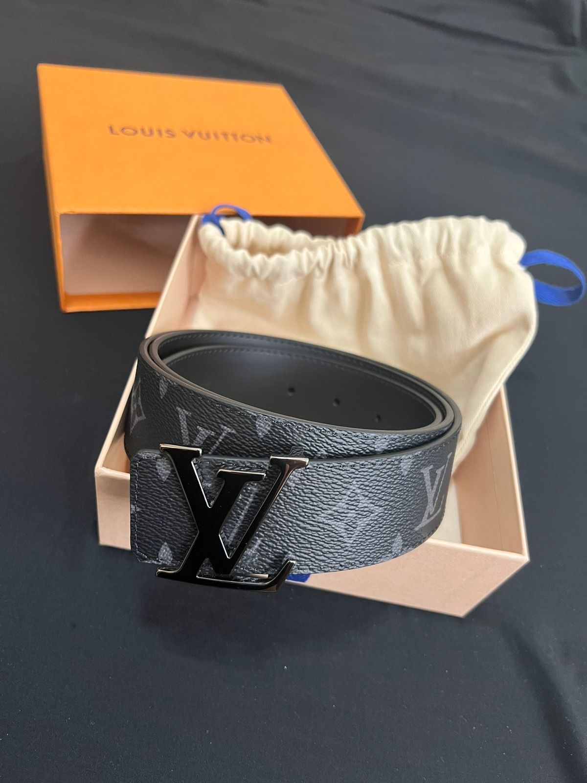 Louis Vuitton Initiales 40mm Reversible Belt Monogram Eclipse