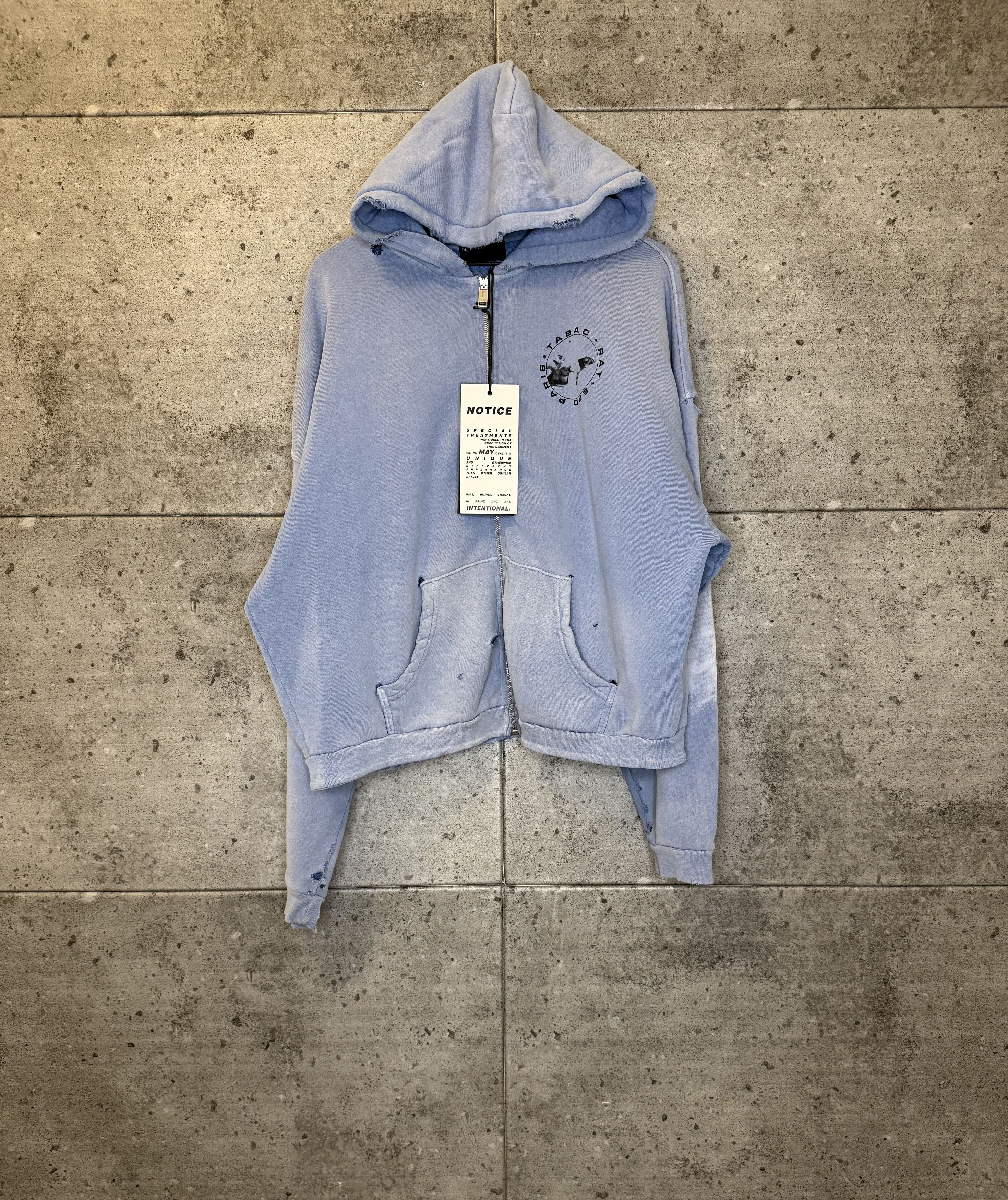 Enfants Riches Deprimes Enfants riches deprimes tacab rat distressed zip up hoodie Size US L / EU 52-54 / 3 - 2 Thumbnail
