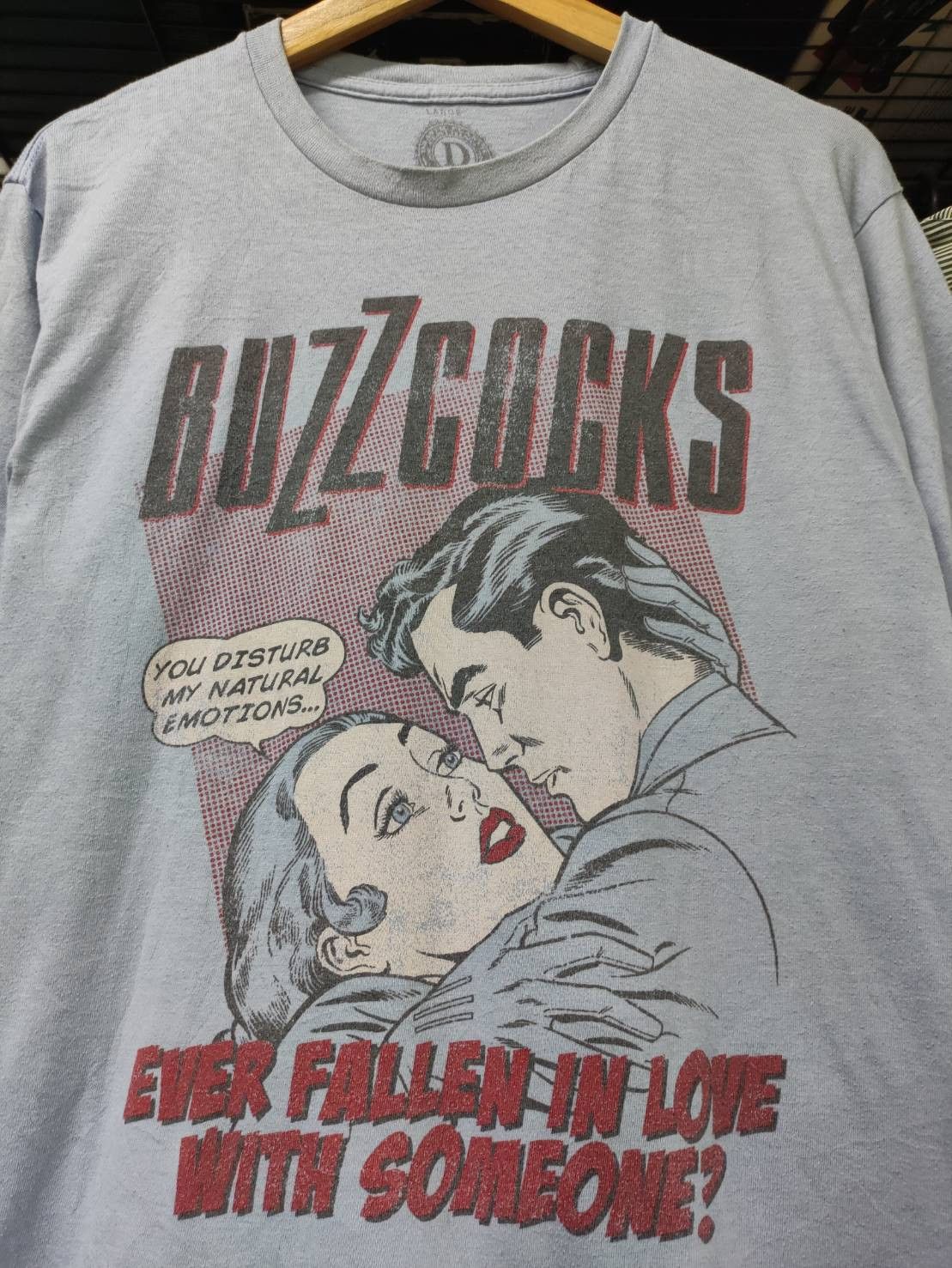 Band Tees Buzzcocks " Even Fallen in Love " Single Promo T-Shirt Size US L / EU 52-54 / 3 - 1 Thumbnail