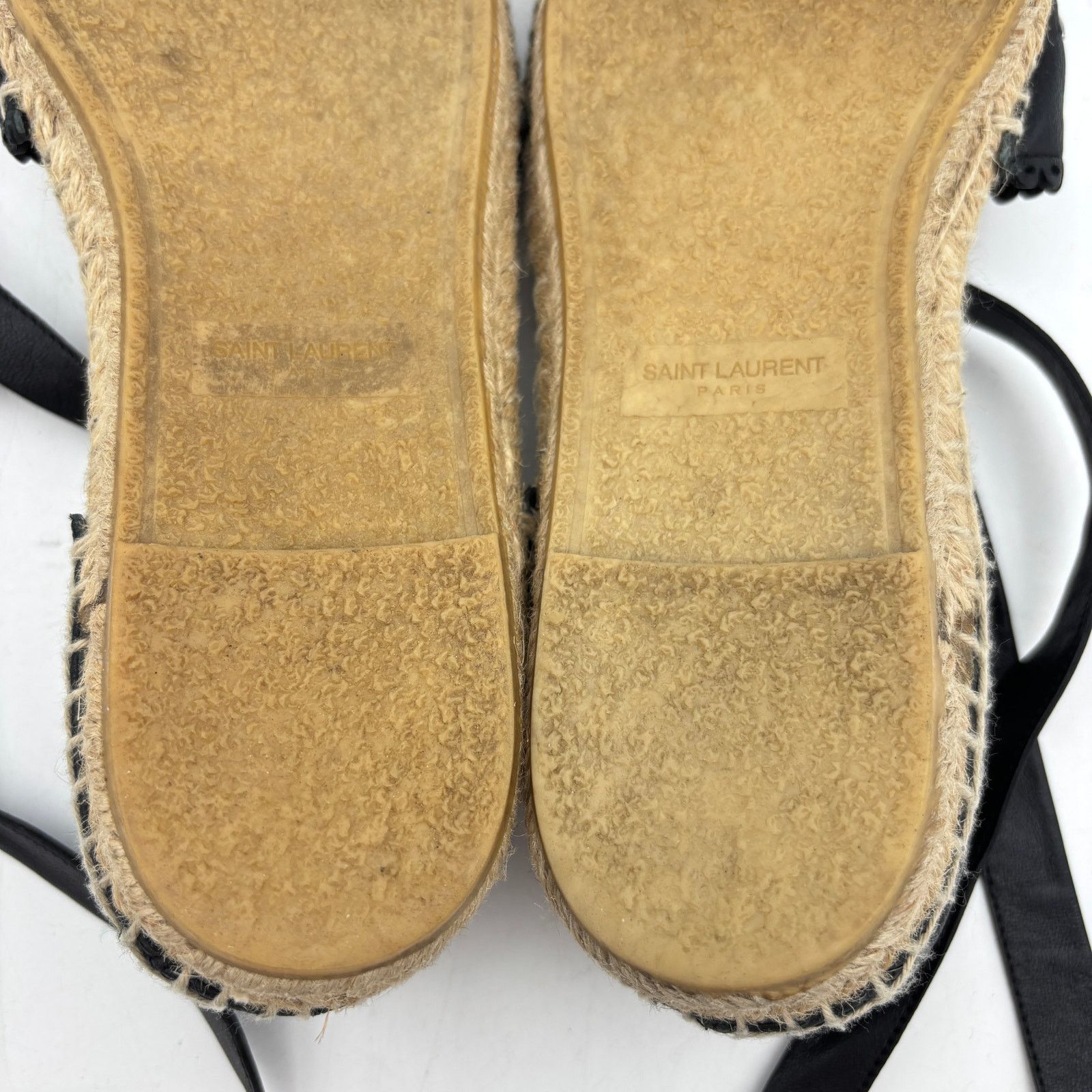 Saint Laurent Paris Saint Laurent Paris YSL Studded Leather Espadrilles Size US 7.5 / IT 37.5 - 9 Thumbnail