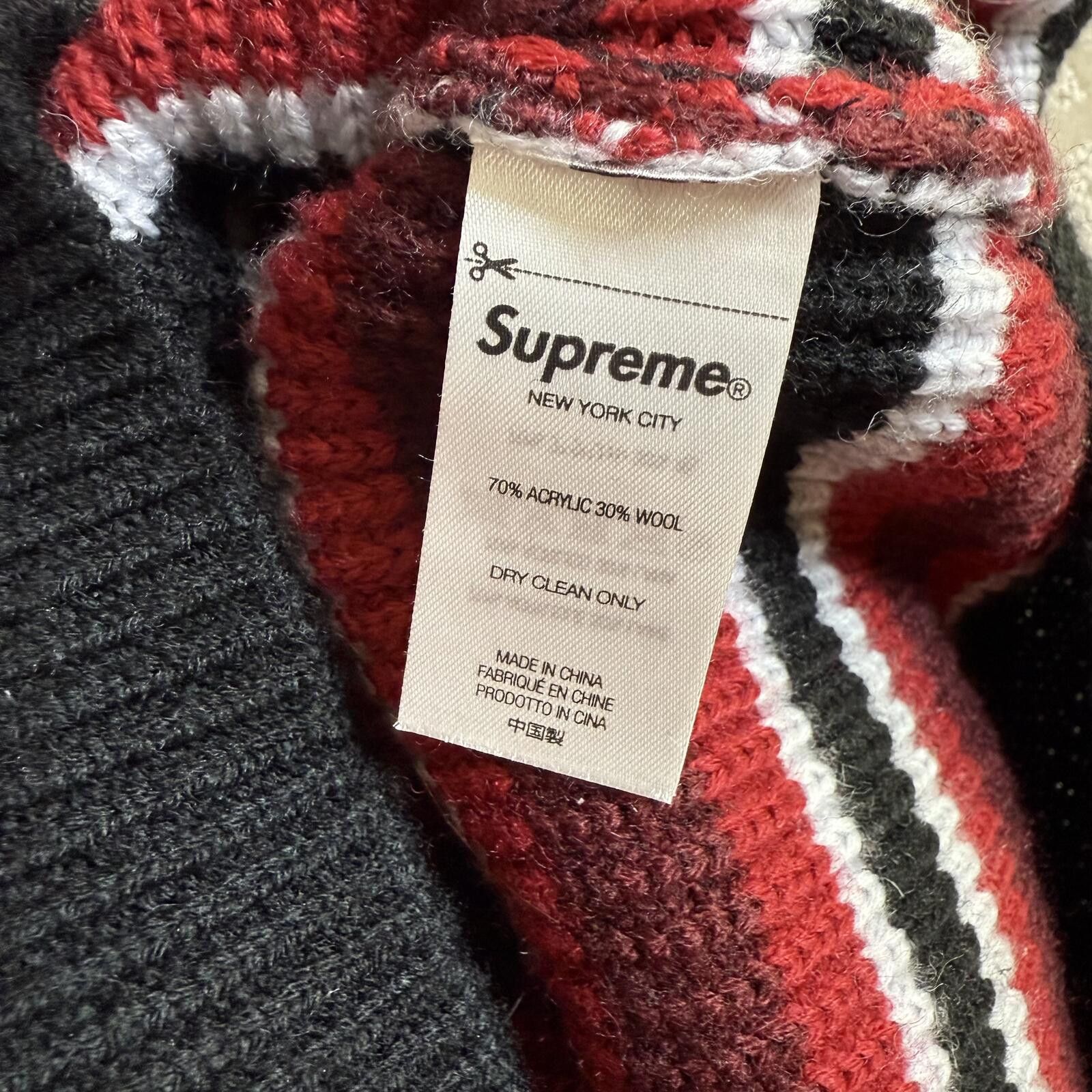 Supreme Supreme Balaclava Stripe Knit Sweater Hoodie Large NWT 2022 Size US L / EU 52-54 / 3 - 8 Thumbnail