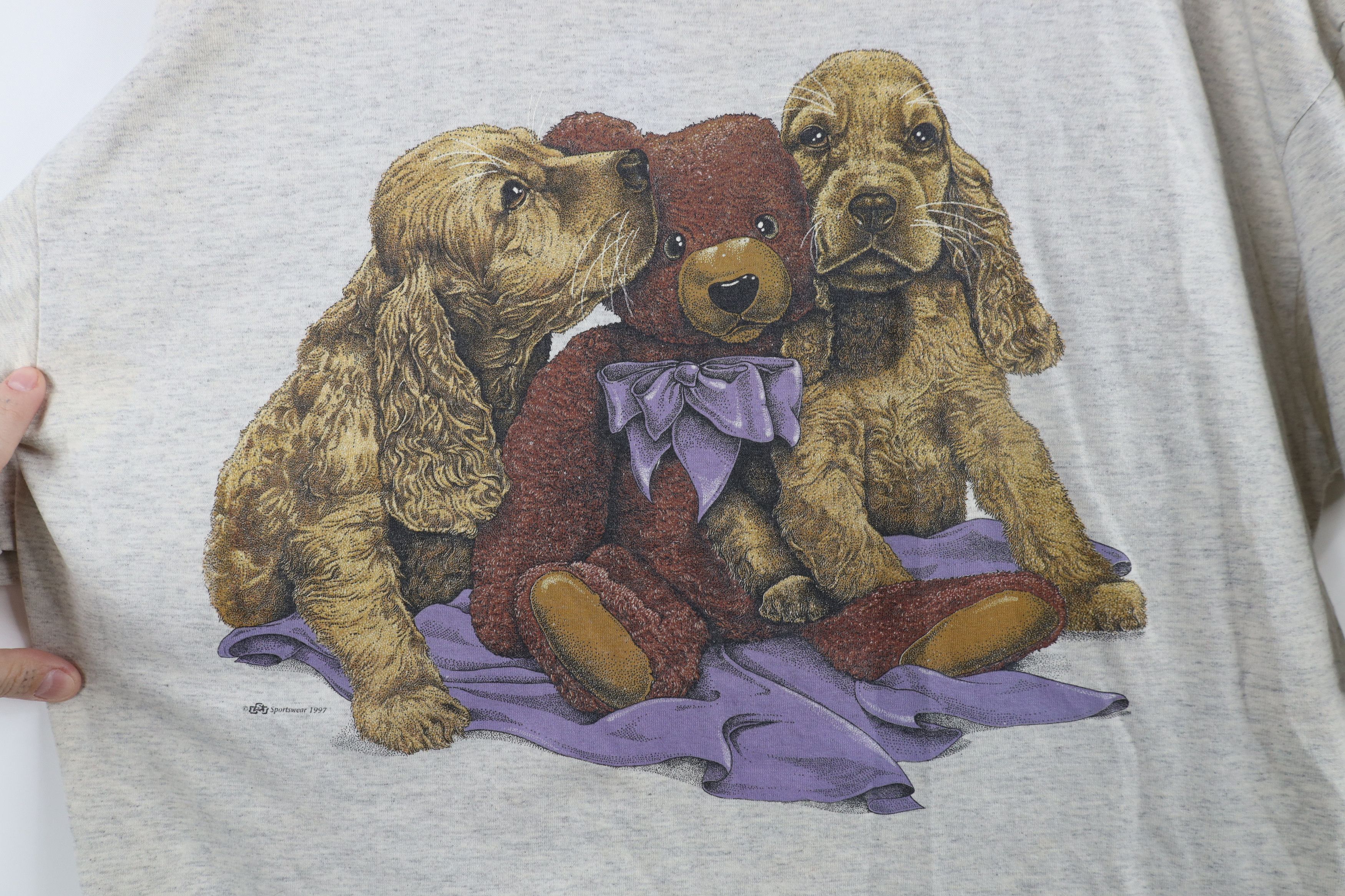 Vintage Vintage 90s Streetwear Teddy Bear Short Sleeve T-Shirt USA Size XL / US 12-14 / IT 48-50 - 4 Thumbnail