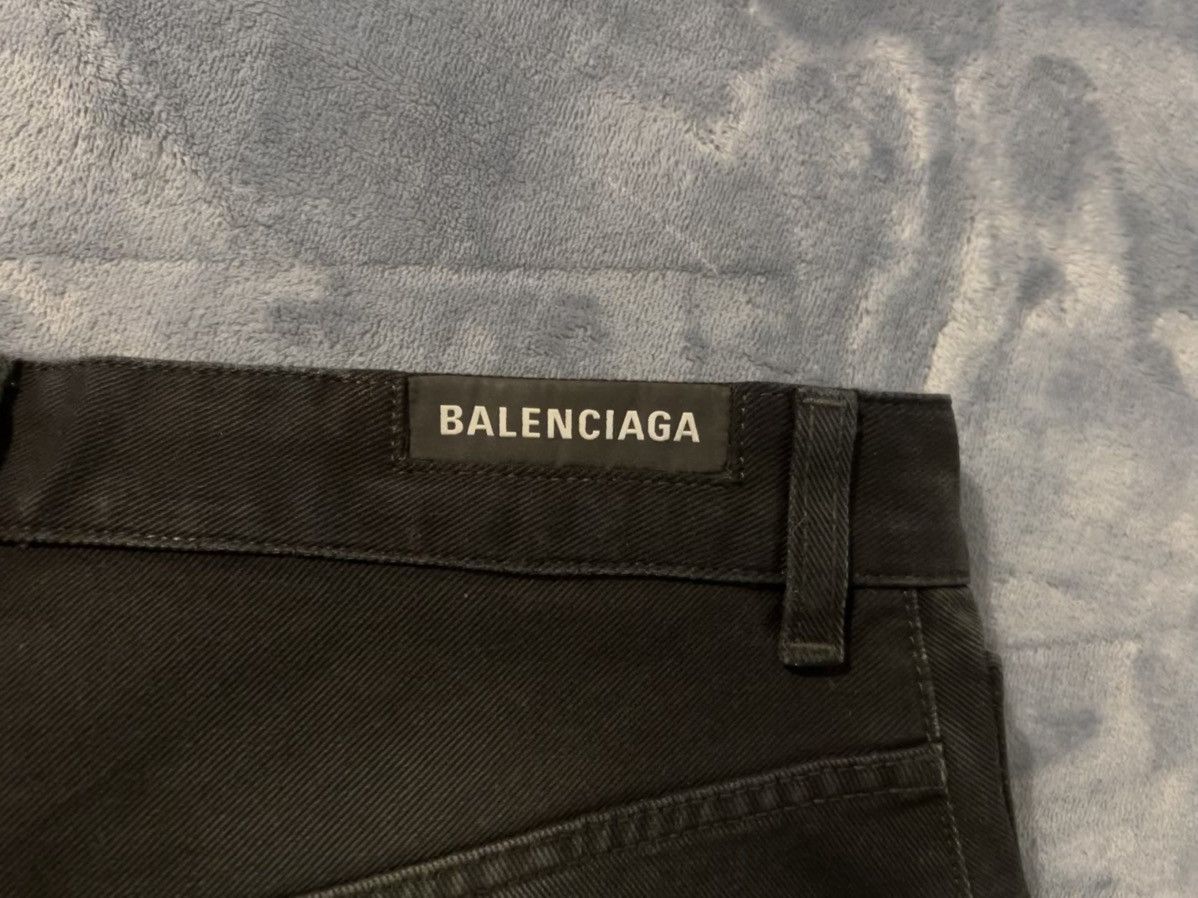 Balenciaga Balenciaga Embroidered Logo Denim Size US 31 - 5 Thumbnail