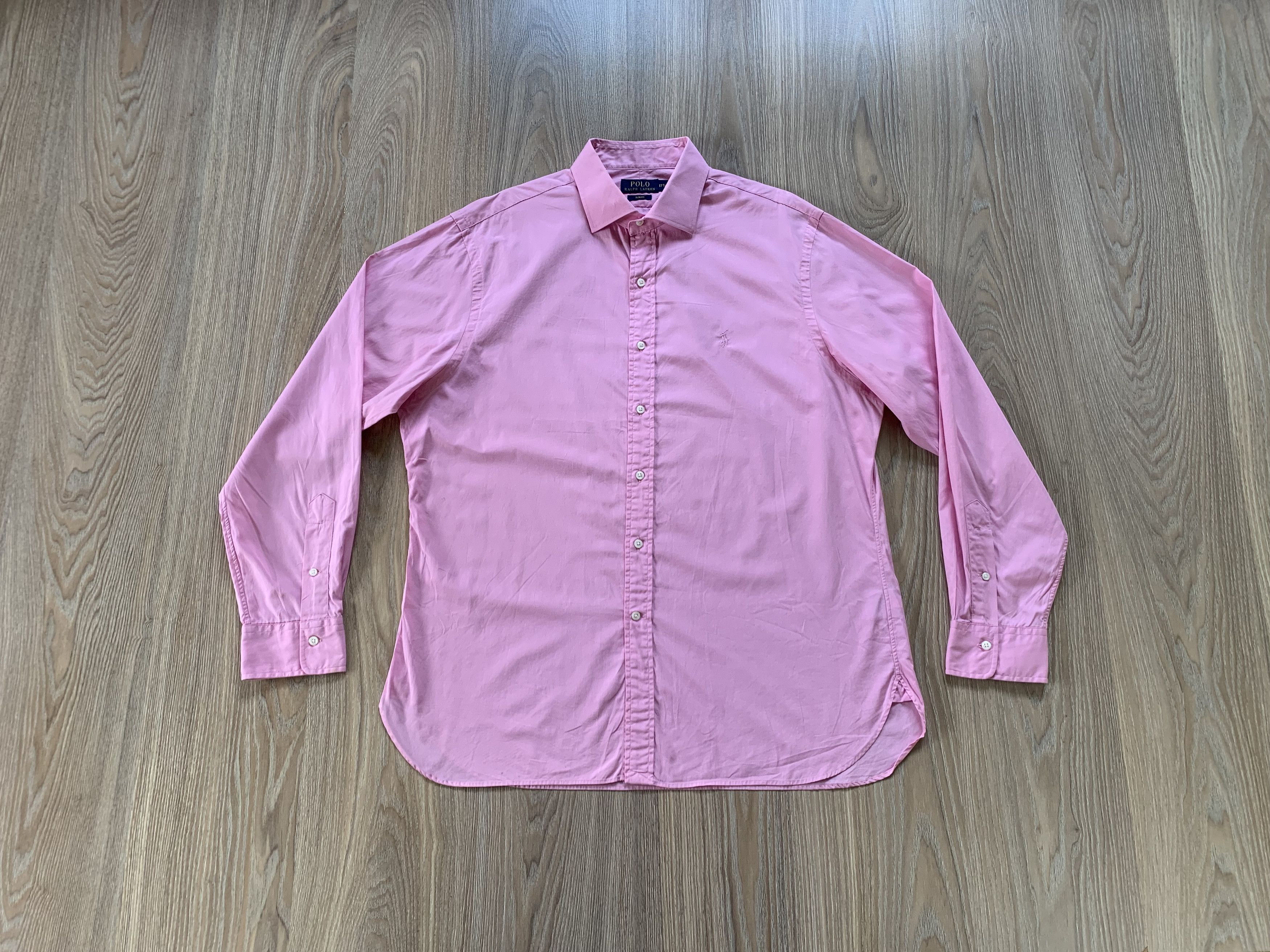 Polo Ralph Lauren Polo Ralph Lauren Pink Long Sleeve Vintage Shirt Size US XXL / EU 58 / 5 - 11 Thumbnail