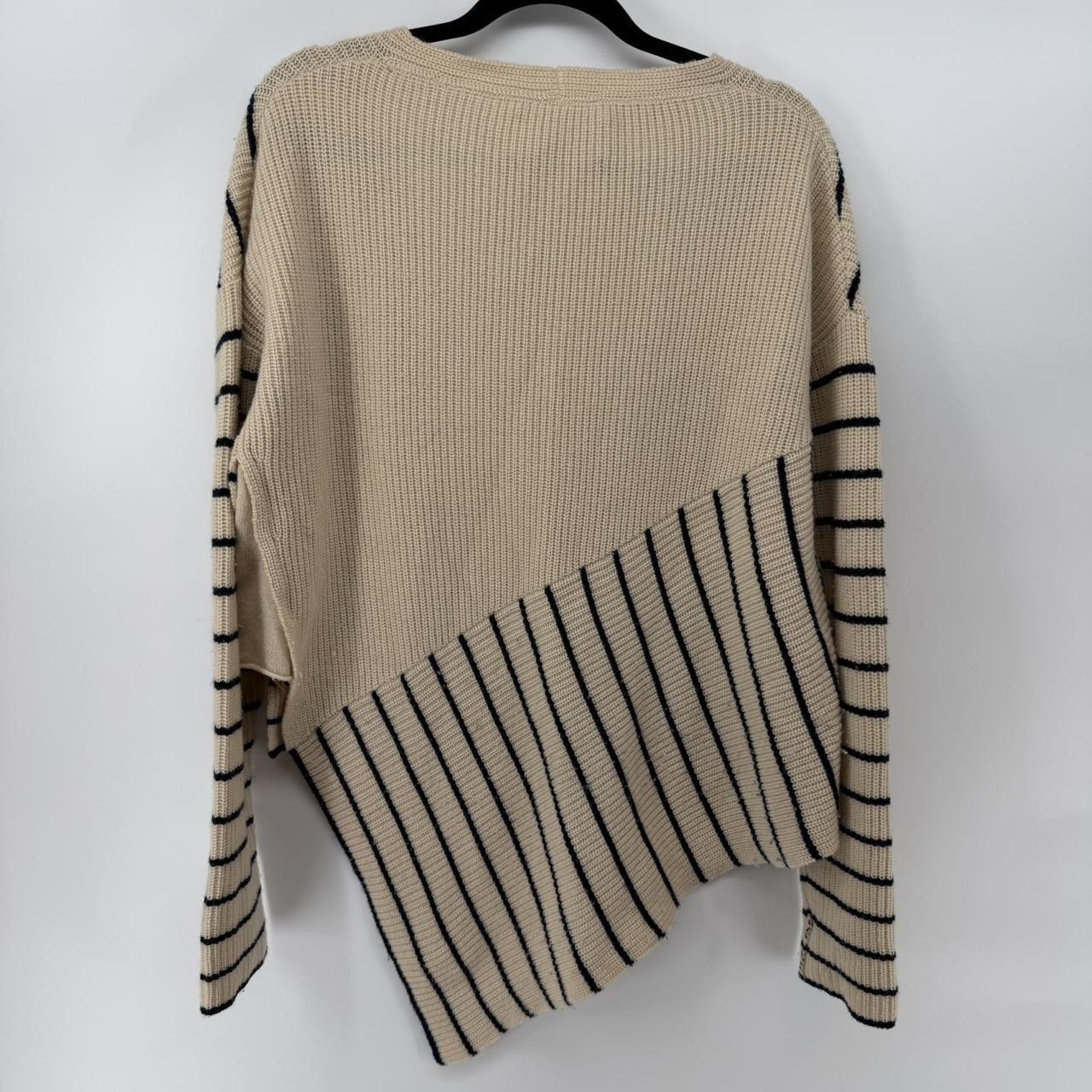 Brochu Walker Brochu Walker Reir Striped wool cashmere Sweater Beige Size M / US 6-8 / IT 42-44 - 8 Thumbnail
