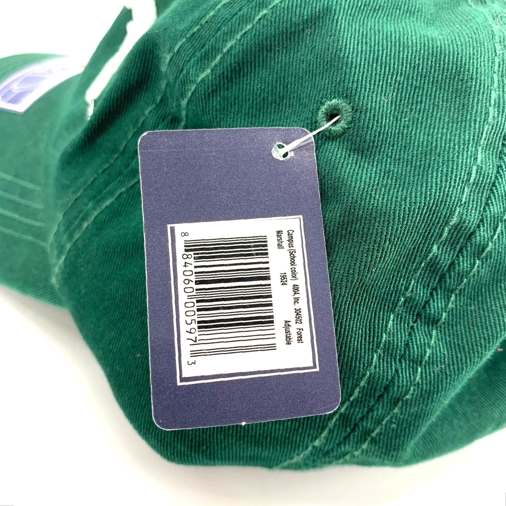 Vintage Steve & Barry's Marshall Hat Men Green Adjustable NWT Size ONE SIZE - 5 Thumbnail