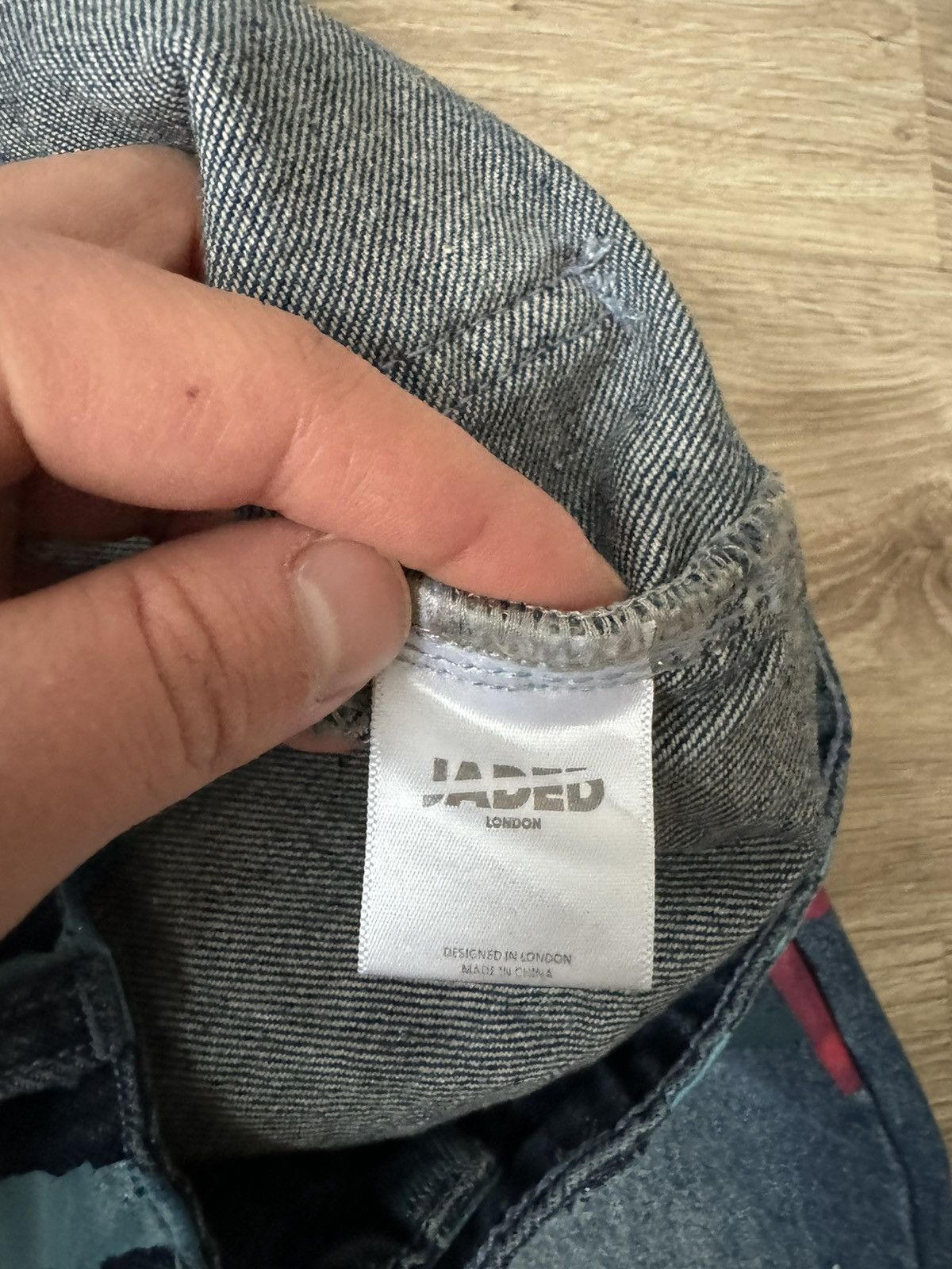 Jaded London Jaded London Angel Printed Flared Bootcut Low Rise Jeans Size 26" / US 2 / IT 38 - 5 Thumbnail