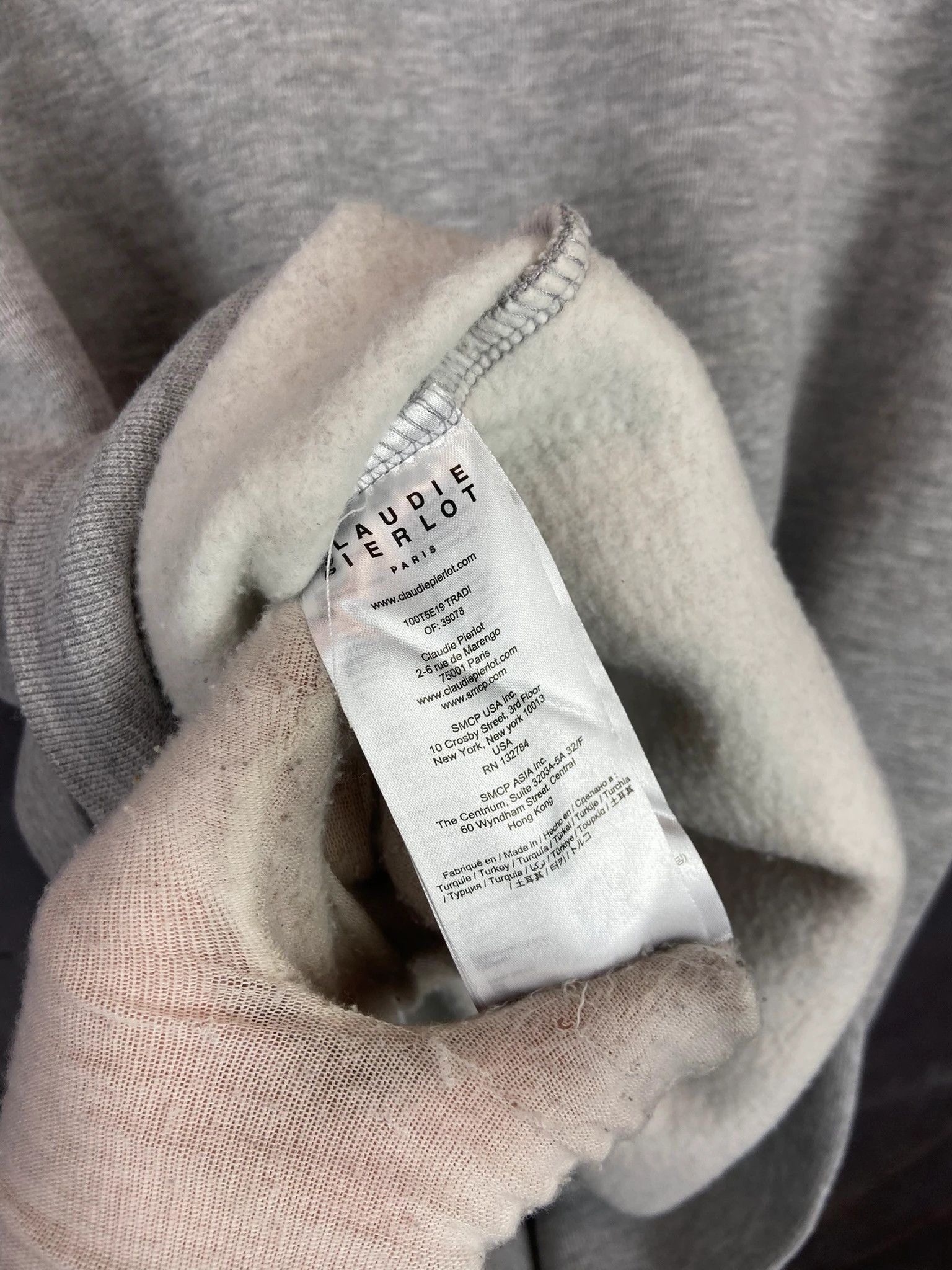 Vintage Claudie Pierlot Paris Grey Sweatshirt Bow Streetwear S Size S / US 4 / IT 40 - 5 Thumbnail