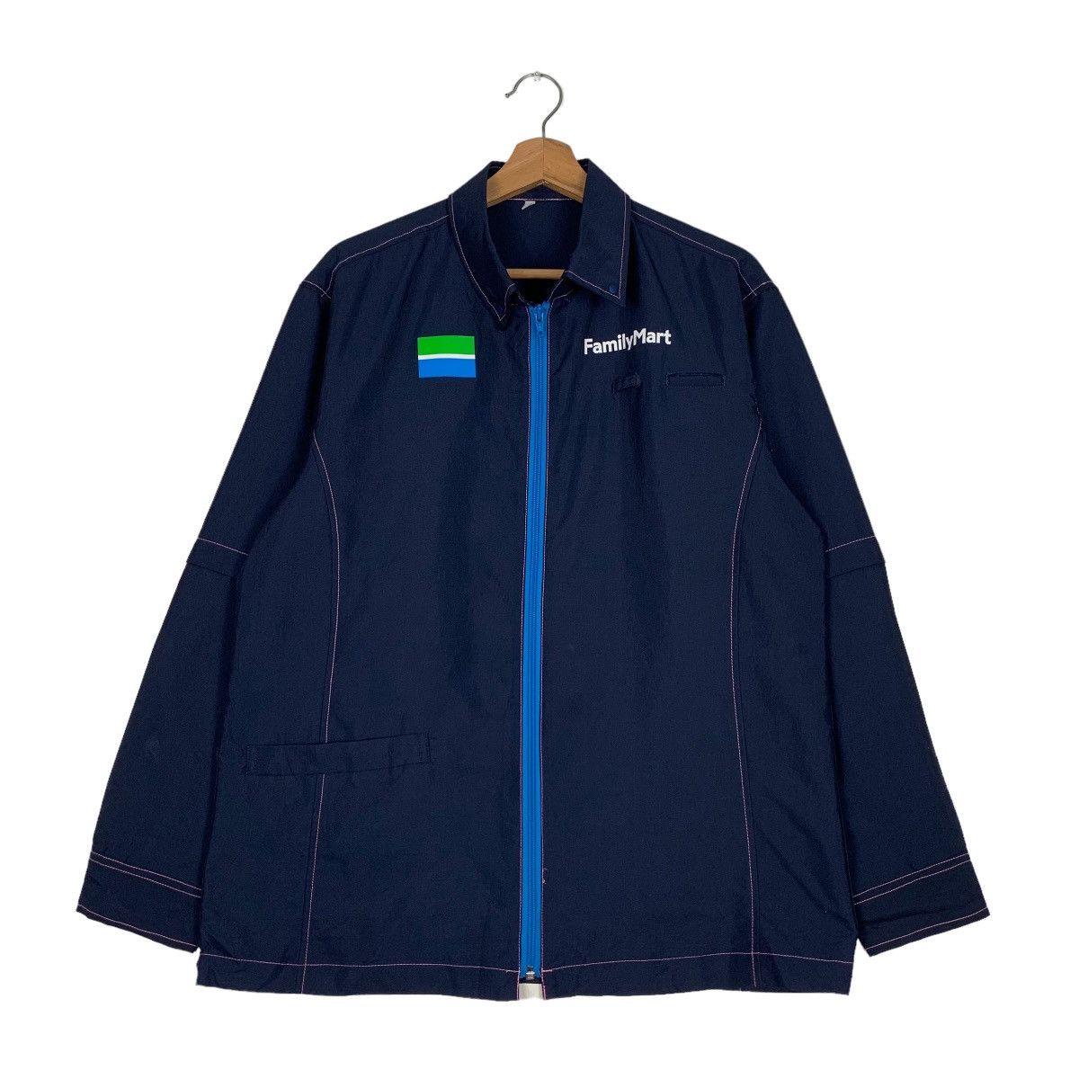 Japanese Brand × Vintage FAMILY MART Detacheable Sleeve Uniform Jacket #0495-C23 Size US M / EU 48-50 / 2 - 1 Thumbnail