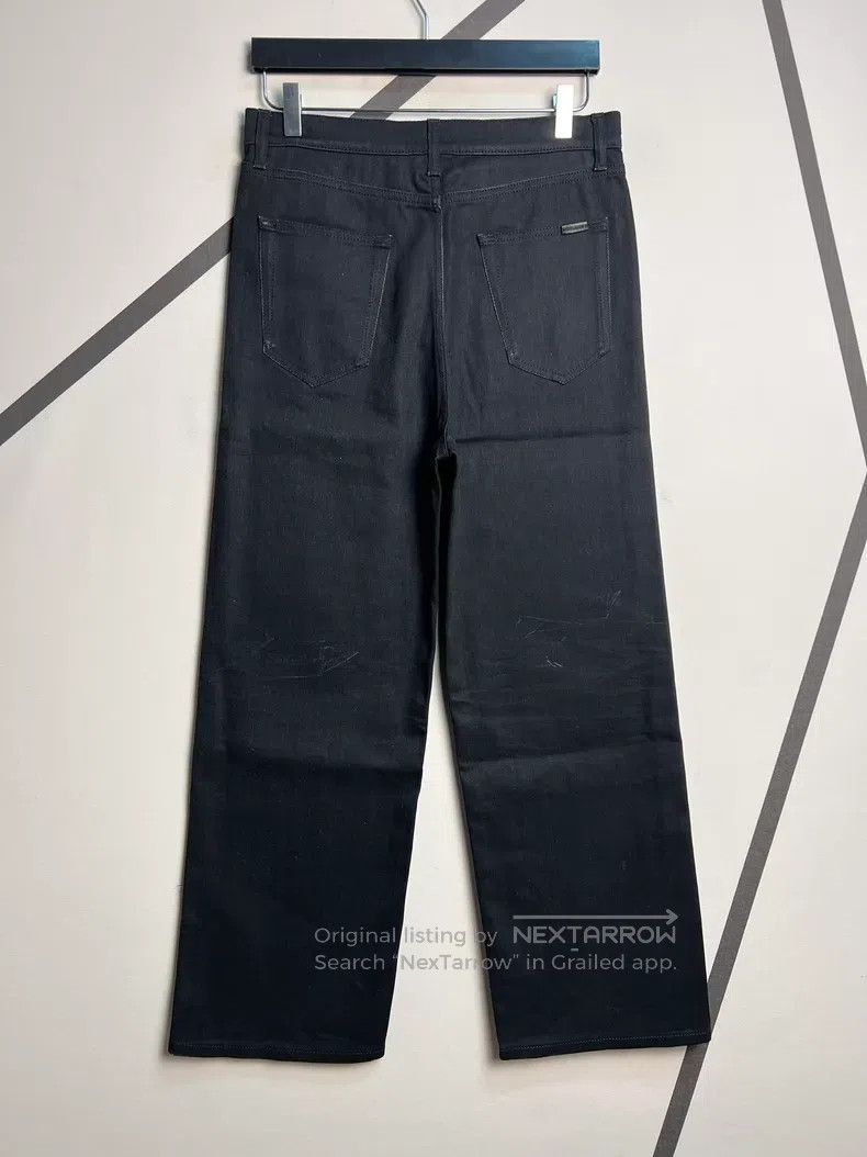 Saint Laurent Paris Saint Laurent Paris Black Straight Wide Leg Jeans Size US 29 - 2 Thumbnail