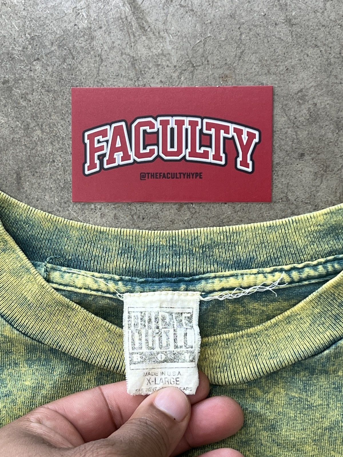 Vintage Vintage Bugle B Logo Acid Washed Dyed Surf Skate Tee XL Size US XL / EU 56 / 4 - 3 Thumbnail