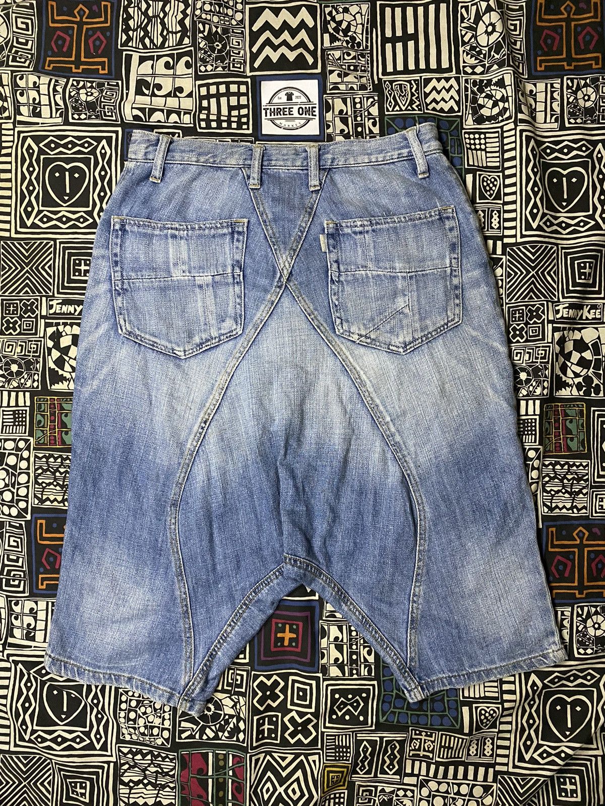 Issey Miyake × Japanese Brand × Ne-Net Ne-net issey miyake patcwork art jeans Size US 30 / EU 46 - 8 Thumbnail