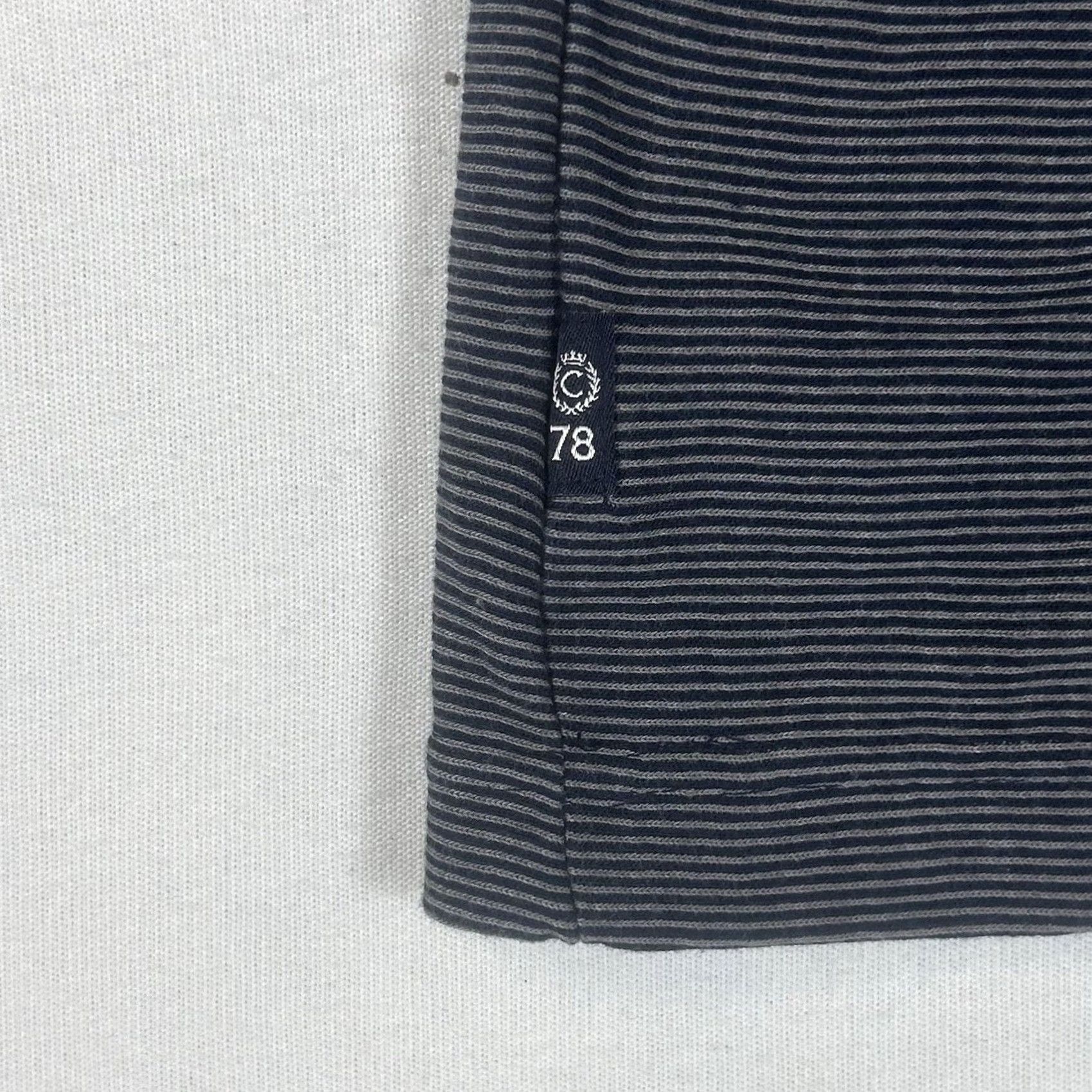Chaps Chaps Long Sleeve Shirt Mens M Striped Gray Blue Elbow Patch L/S Shirt Size US M / EU 48-50 / 2 - 5 Thumbnail