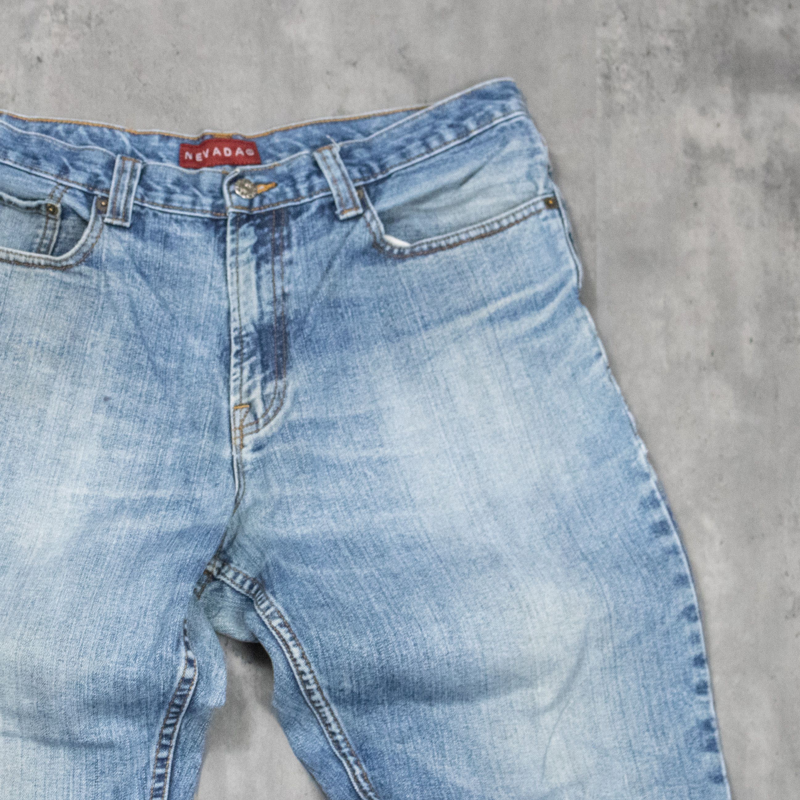 Japanese Brand Y2K 00's Midwash Baggy Relax Fit Wide Legged Denim Pant's Size US 34 / EU 50 - 7 Thumbnail