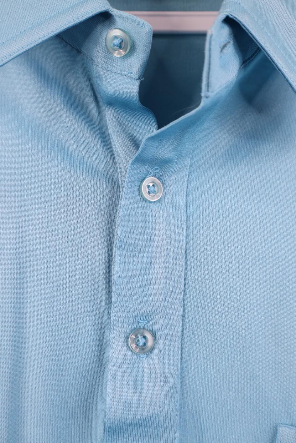 Vintage Vintage 70s Streetwear Knit Pocket Golf Polo Shirt Blue Size US XL / EU 56 / 4 - 4 Thumbnail