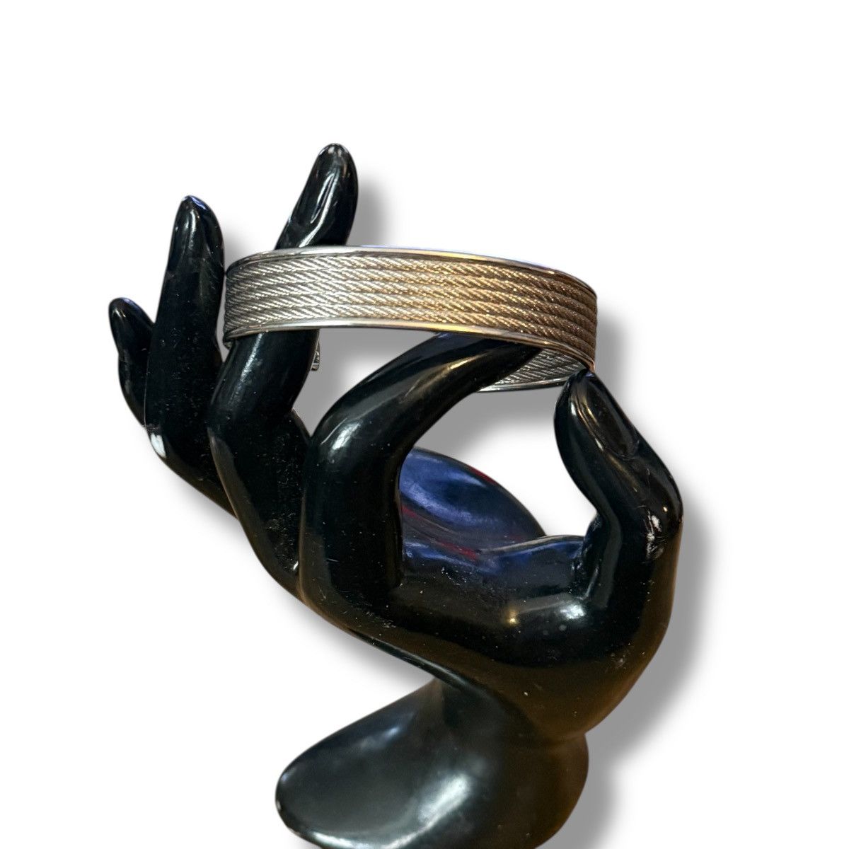 Other Silver tone rope inlay cuff bracelet Size ONE SIZE - 6 Thumbnail