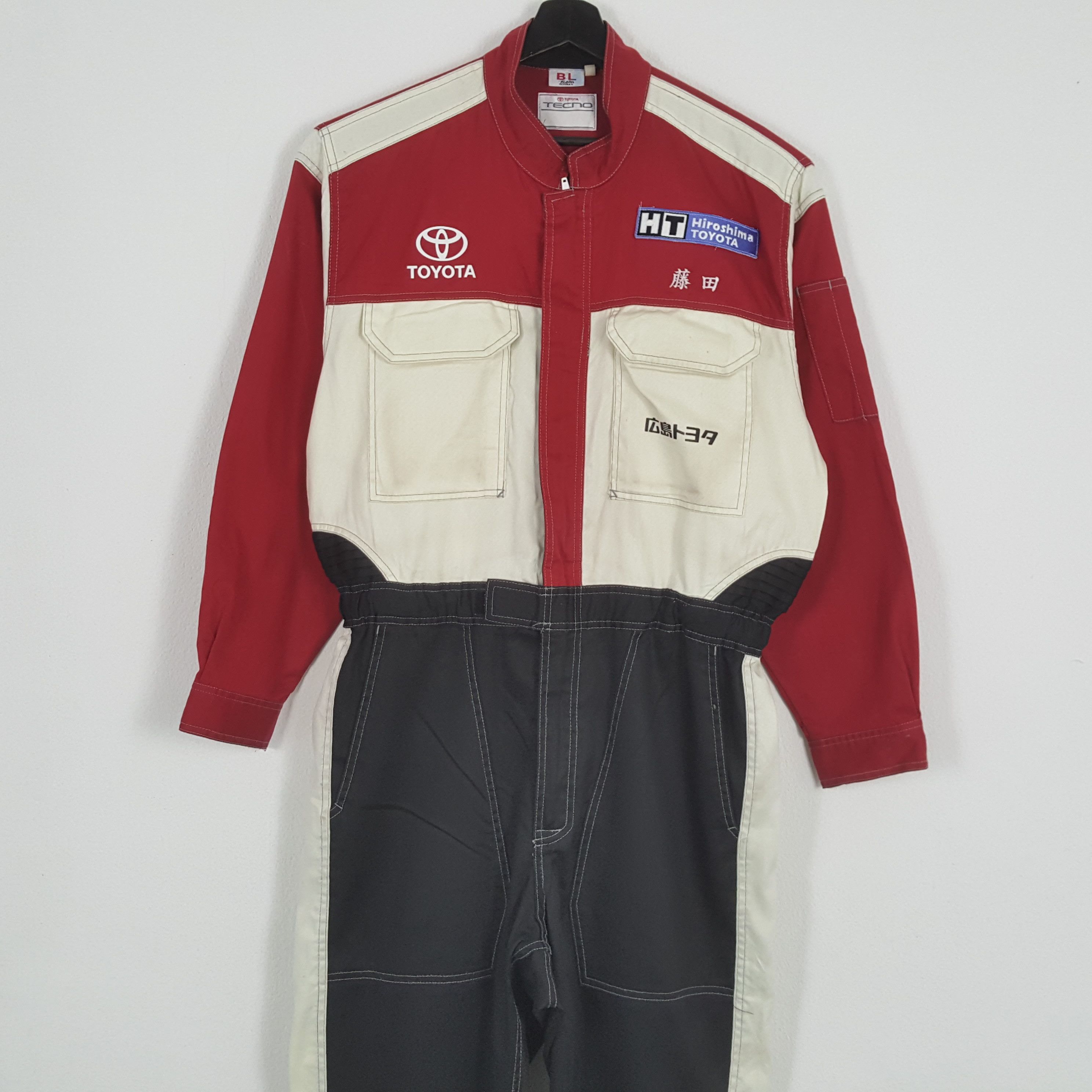 Japanese Brand TOYOTA TECNO Motorsports Racing Coverall Jacket Size US L / EU 52-54 / 3 - 5 Thumbnail