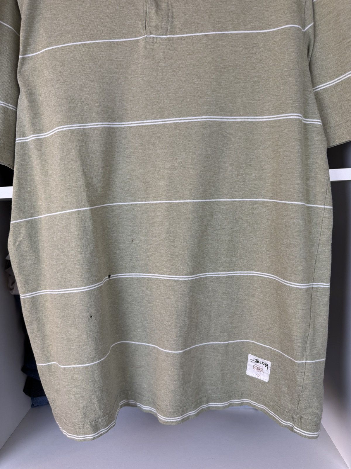 Stussy Vintage Stussy Distressed Polo T-shirt Size US L / EU 52-54 / 3 - 13 Thumbnail