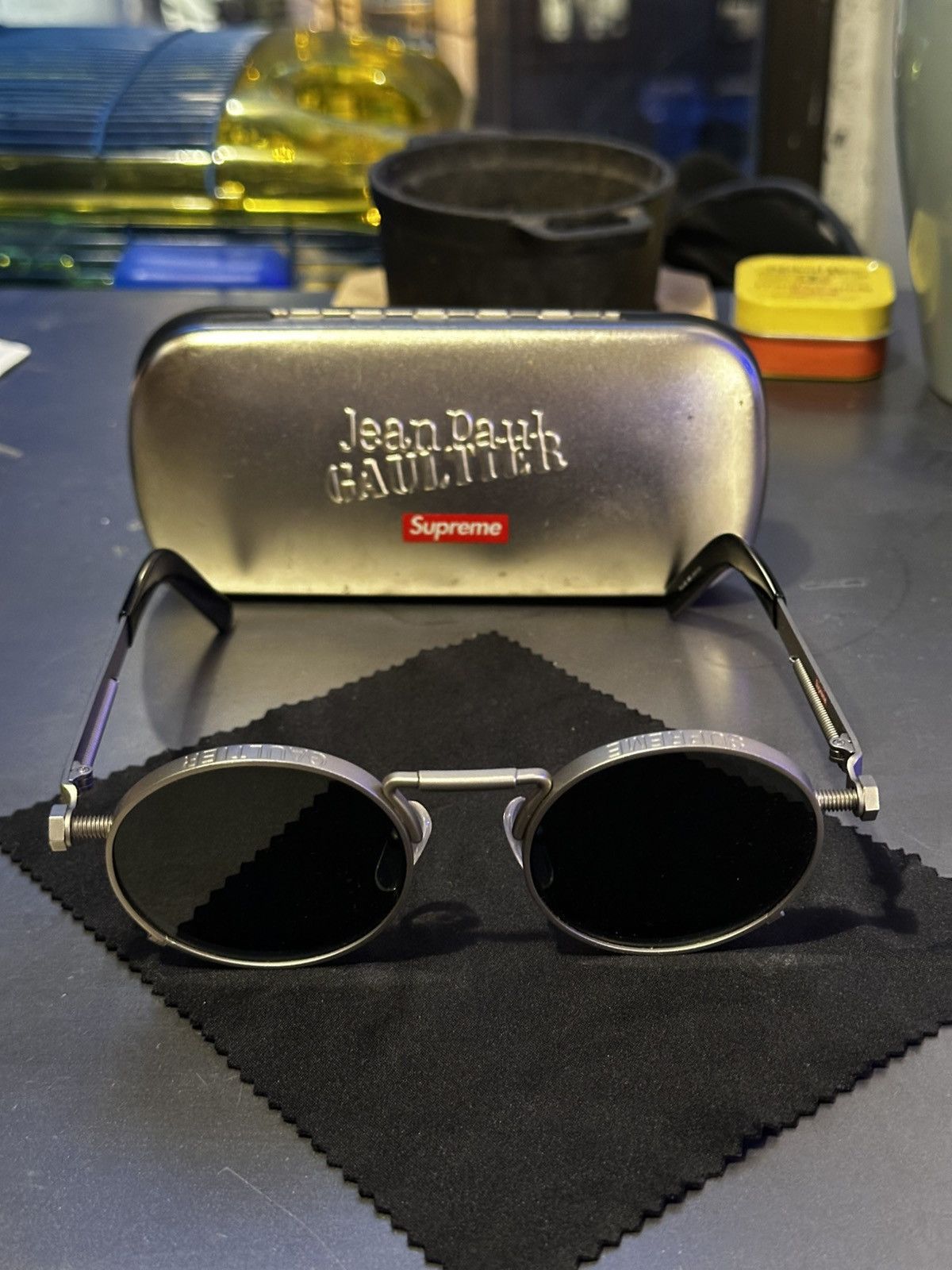 Jean Paul Gaultier × Supreme Round 'The 56-8171' Sunglasses Size ONE SIZE - 1 Thumbnail