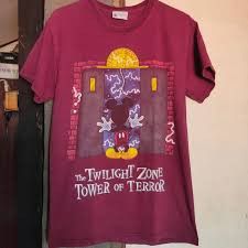 Disney × Vintage Mickey Mouse Tower of Terror Twilight Vintage Shirt Size US L / EU 52-54 / 3 - 1 Thumbnail