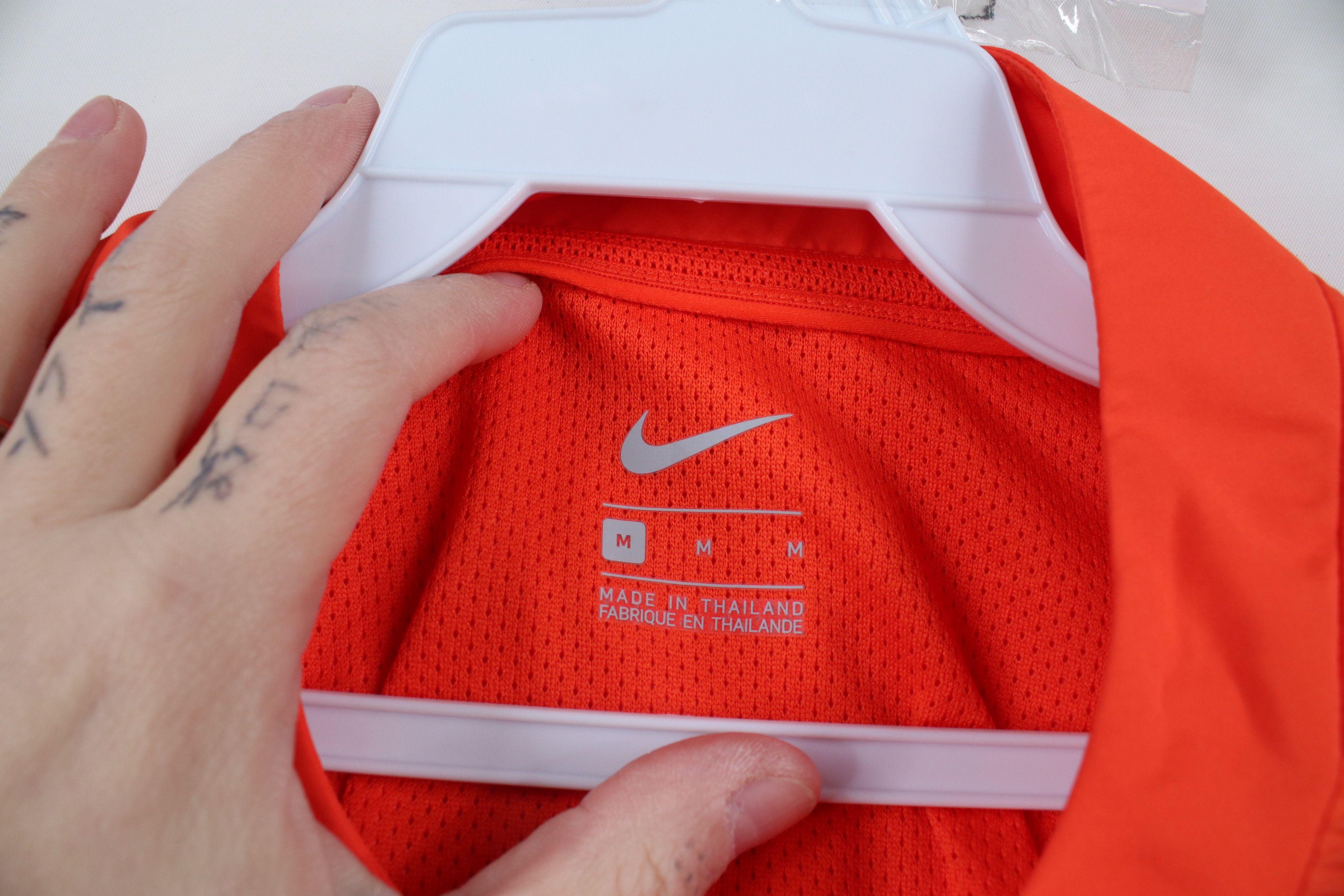 Nike × Vintage Nike University Football Short Sleeve Half Zip Jacket Orange Size US M / EU 48-50 / 2 - 10 Thumbnail