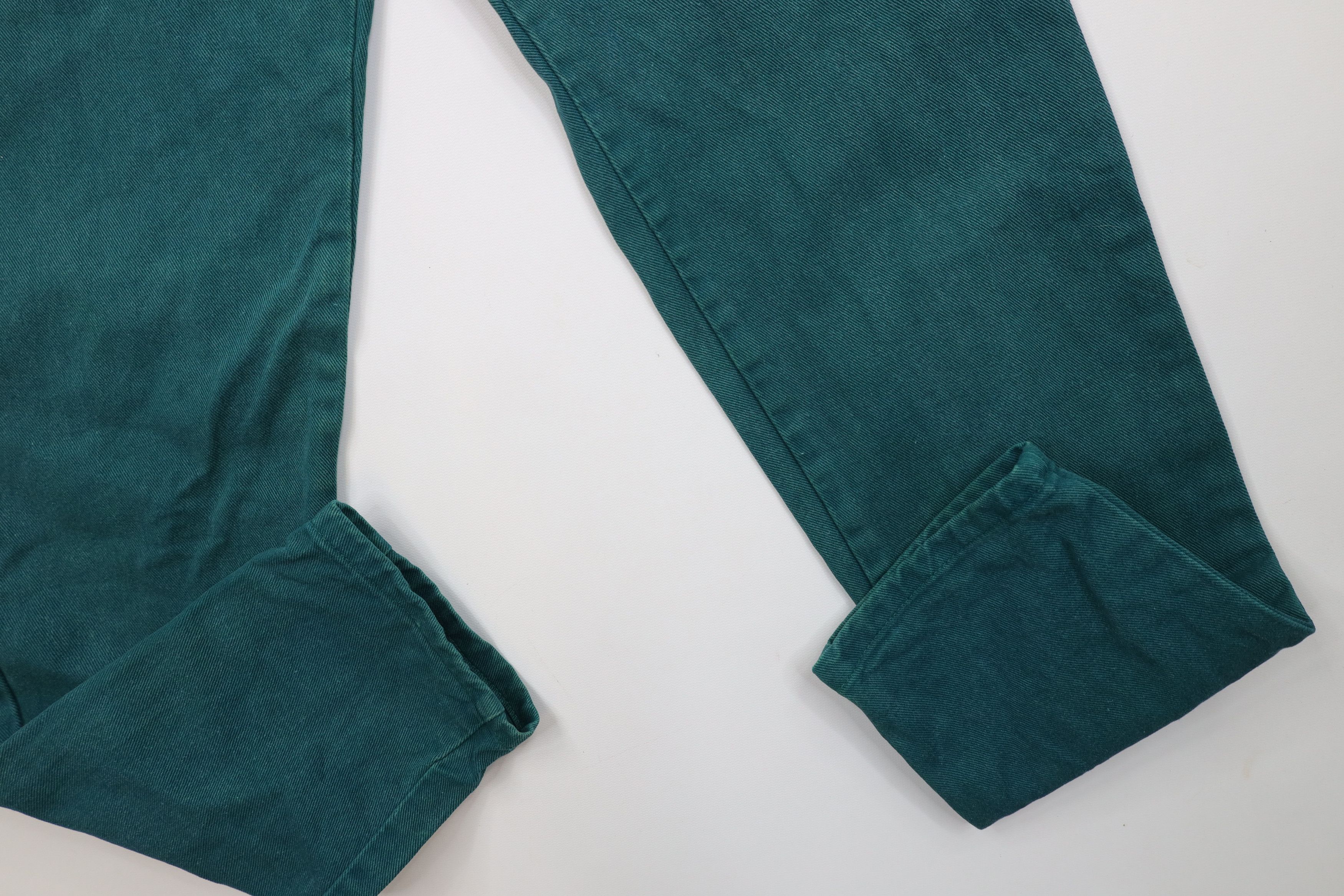 Vintage Vintage 90s Streetwear Relaxed Straight Leg Jeans Green Size 25" / US 0 / IT 36 - 5 Thumbnail