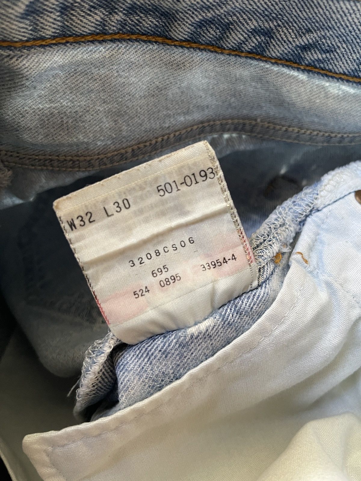 Levi's Vintage Clothing Vintage Levis Deconstructed Distressed Skirt Frayed Hem Size 31" - 16 Thumbnail